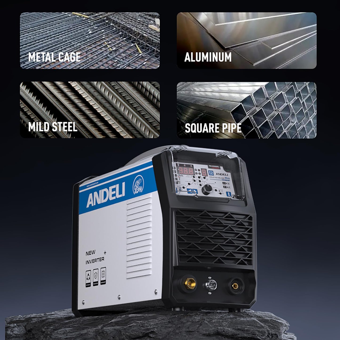 ANDELI TIG Welder MOS Tube Multifunctional Cold Welding Machine with Hot/Cold/TIG Pulse Cold TIG Welding Machine (110/220V) TIG-250MPL