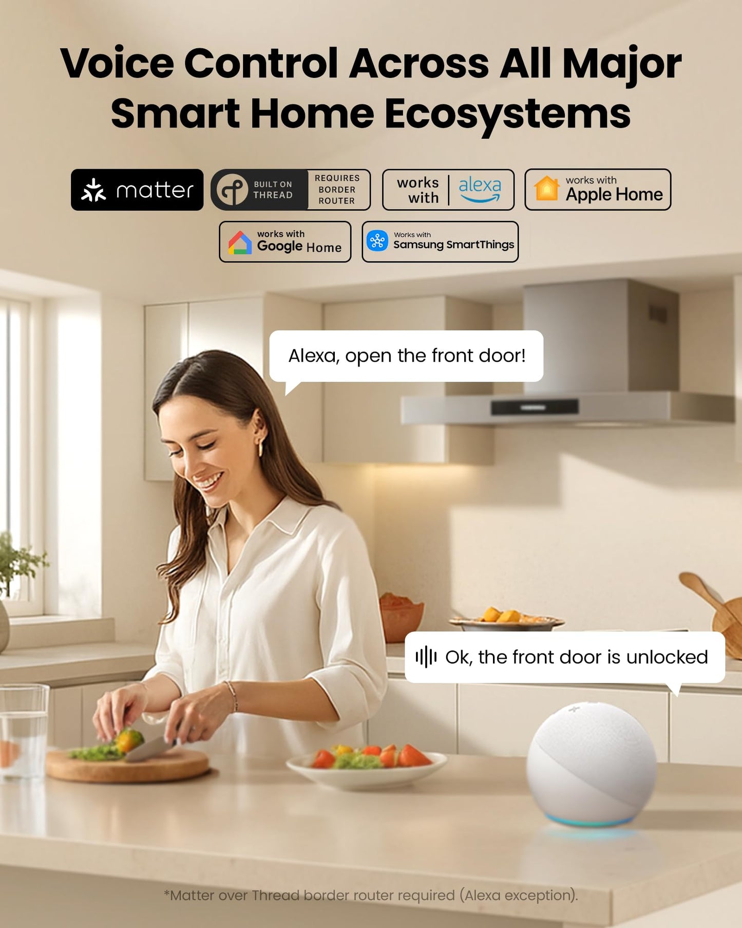 Lockin Veno Palm Vein Smart Lock with Built-in Wi-Fi, 7-Month Battery, Matter Compatible, Palm Vein & Fingerprint Unlock, Keyless Entry, App Control, Auto-Lock, PIN Code, ANSI Grade 2, IP65 Waterproof