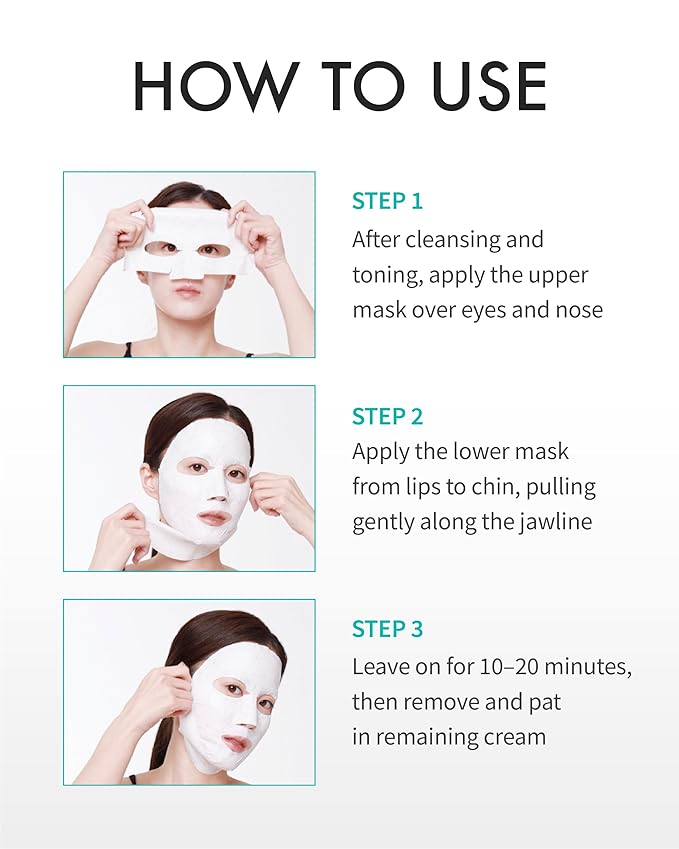 REJURAN® Perfect V Tighter Dual-Sheet Lifting Sheet Mask, c-PDRN® (4ea) ??Face & Jawline Lifting and Firming Original PDRN & Purecolla, Deep Moisturizing, Skin Tightening Anti-Aging Korean Skin Care