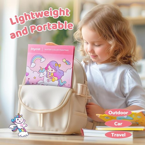 JoyCat Watercolor Painting Book - Fun Arts & Crafts for Toddlers Ages 3-8 | Magical Pony Design