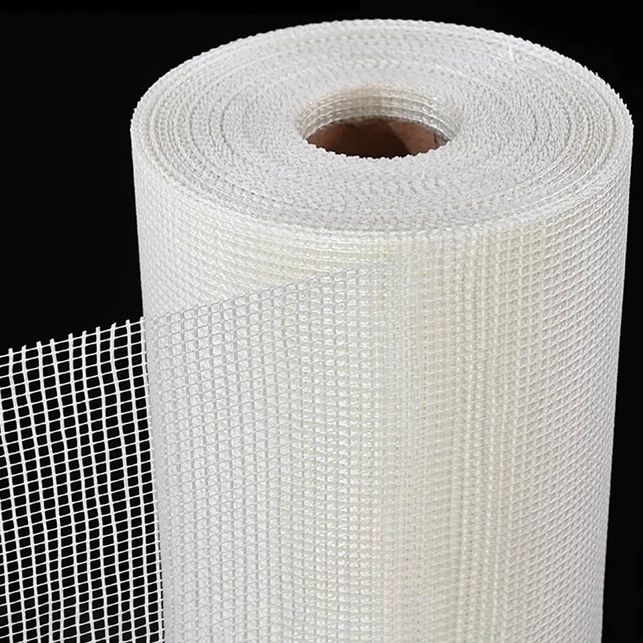 SAJIED Large Size Fiberglass Mesh roll Plastering Mesh high Density Enhanced Strength Stability for Walls Plastering Ceilings Durable Fiberglass Mesh 160g/m (Size:1mx50m (3.2 x 164ft))