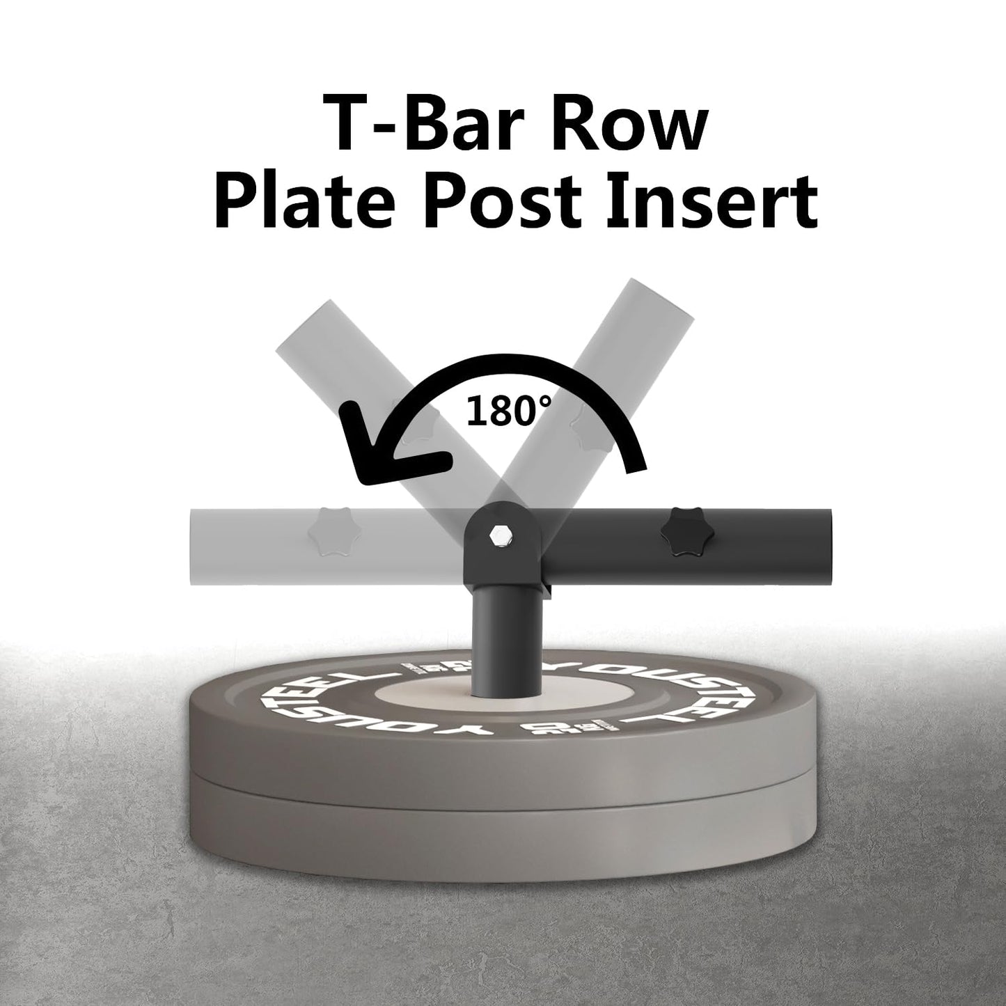 Heavy Duty Landmine Handle Attachment Set T Bar Row Viking Press Attachment for Barbell Workouts Weightlifting Landmine Handle Fits 2-Inch Olympic Barbell Strengthen Back and Core Muscles