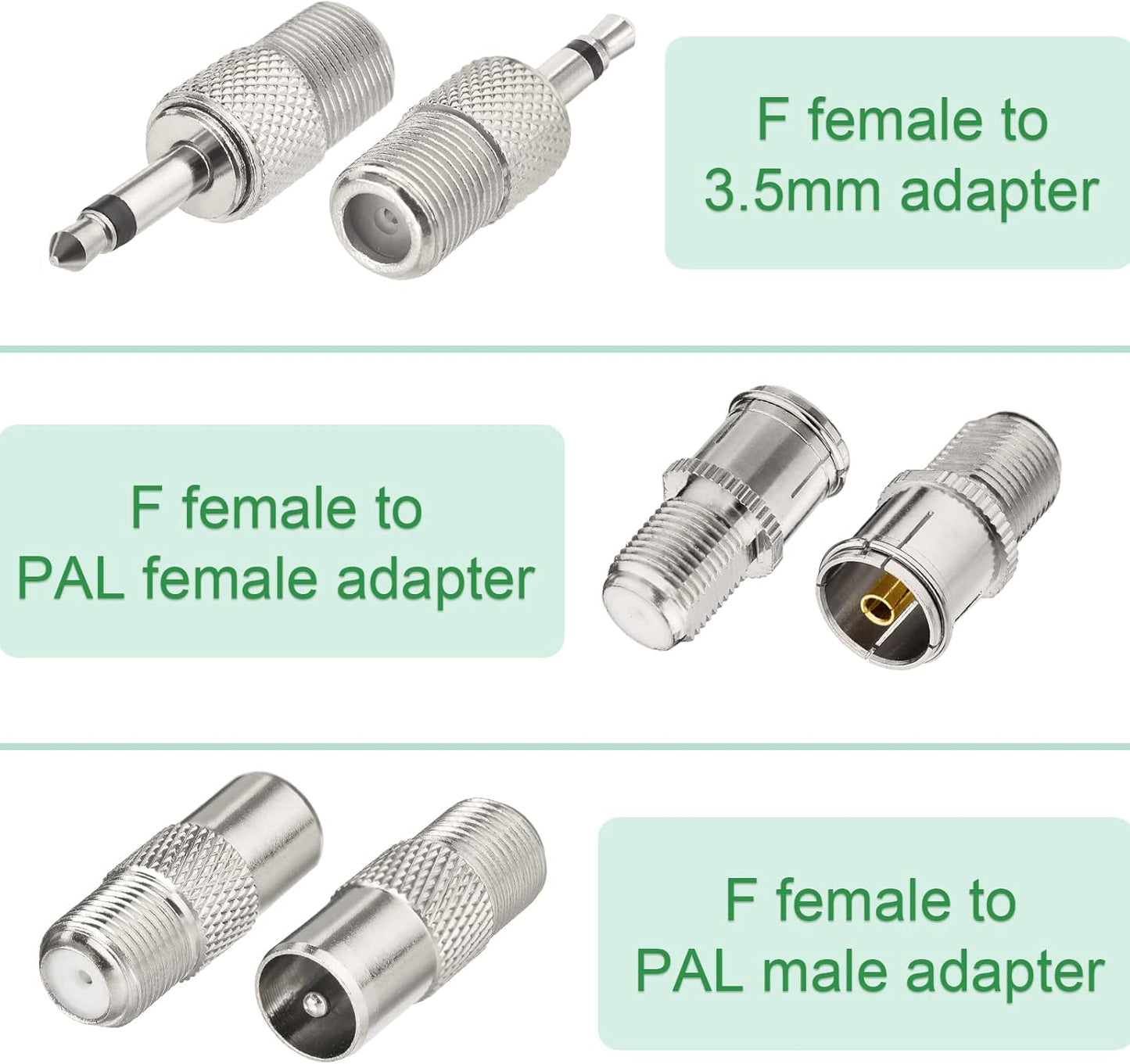 Superbat 75 FM Telescopic Antenna Kit Unbal F Type Connector DAB Radio Replacement Antenna for TV AM FM Radio Stereo