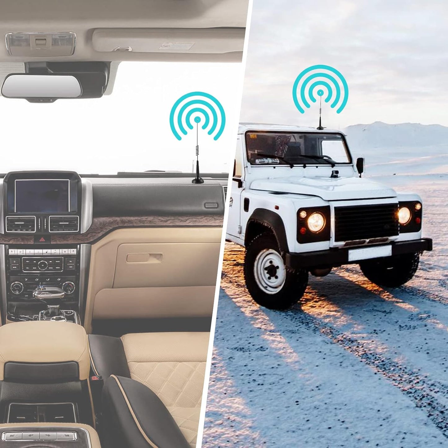 eifagur 27MHz PL-259 Long Range Magnetic Base CB Radio Antenna with BNC Male Connector for Mobile/Car Radio Cobra