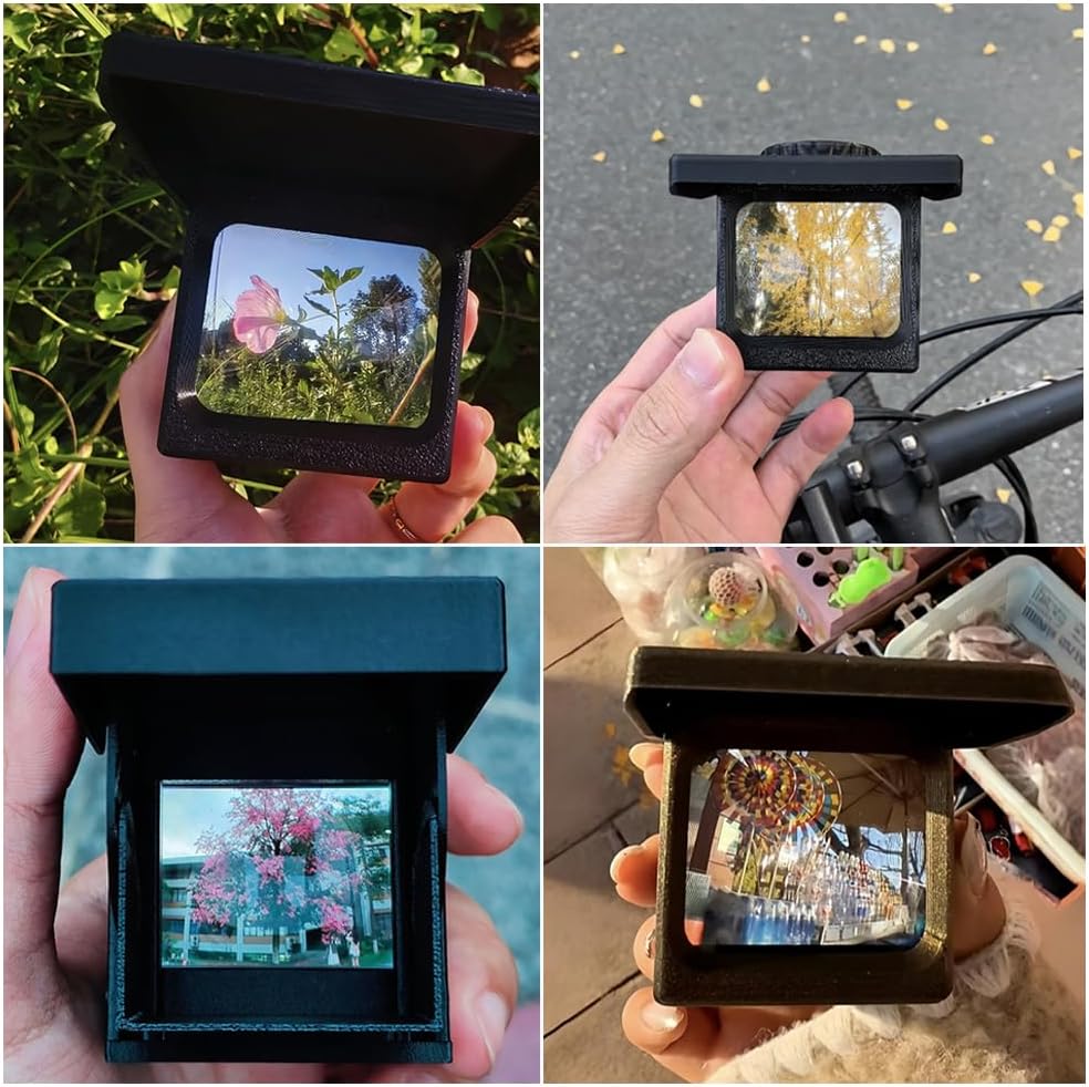 Catcher,3D Ouliget Optical Waist Level Viewfinder,View Printed Waist-Level Camera Viewfinder Frame,Travel Scenery Photo