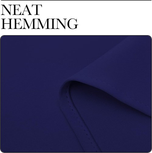 NICETOWN Navy Blue Blackout Curtains - Thermal Insulated 86-Inch Drapes for Large Windows | 2 Panels, 55" Wide