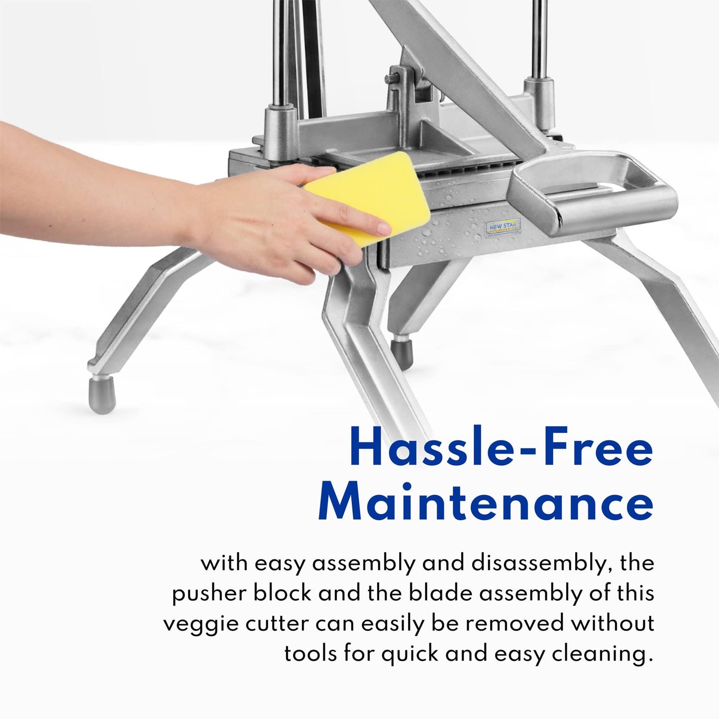 New Star Foodservice 1029055 Extra Heavy Duty Aluminum Frame Vegetable Slicer Lettuce Cutter (1/2 Inch)