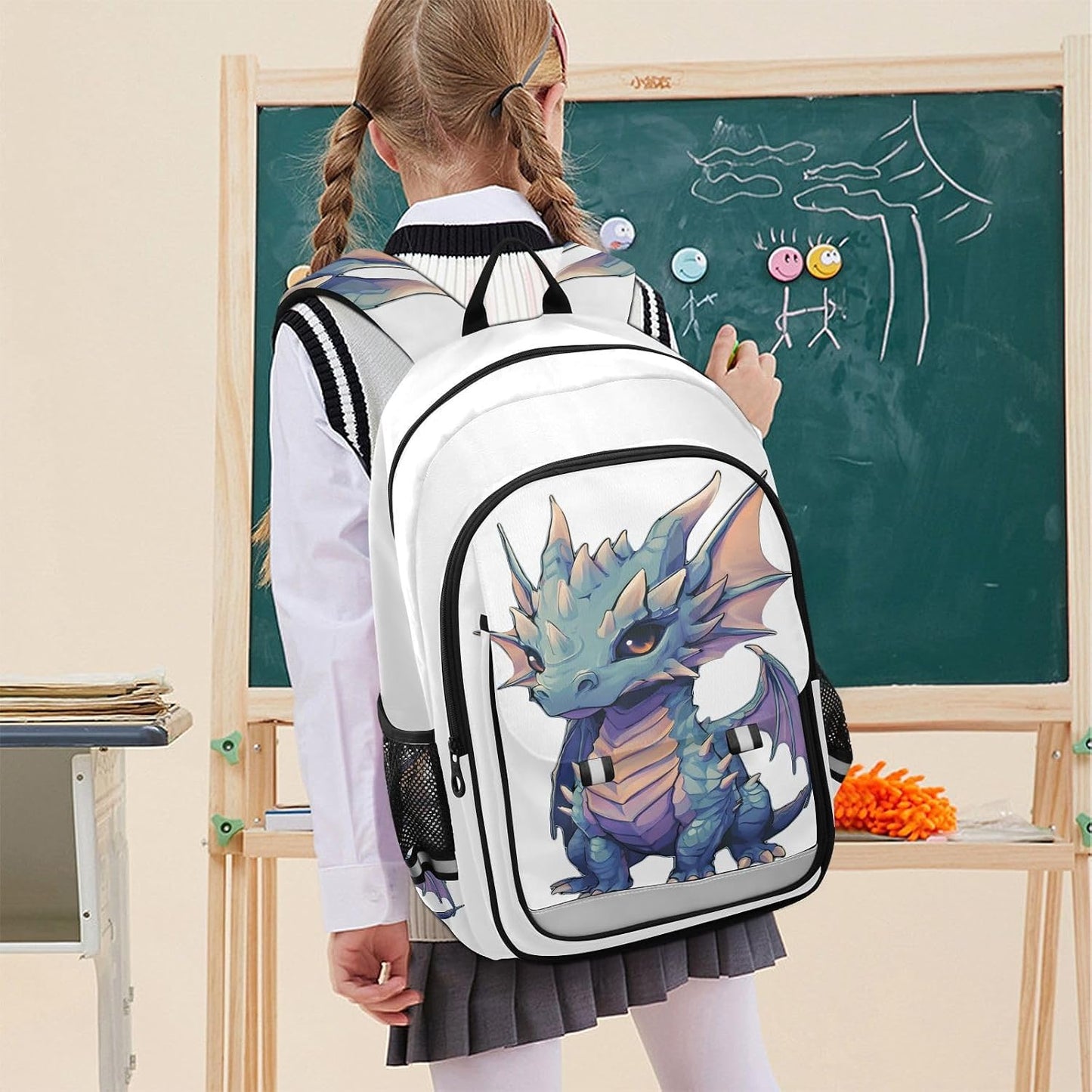 Backpack Daypack ALAZA Cute Baby Dragon Laptop Purse for Women Men Travel Bag Casual with Compartment & Multiple