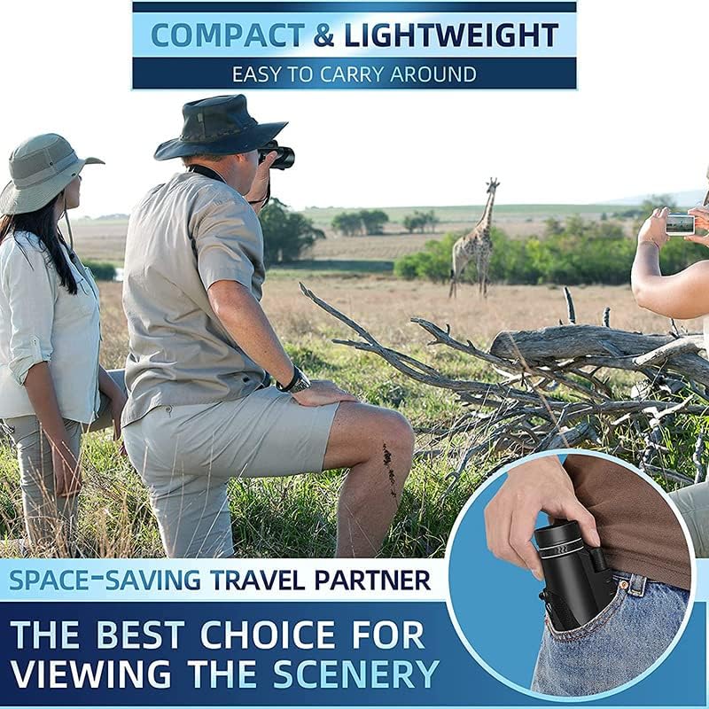 KFYSLEXA 80x100 Monocular Telescope High Powered Monoculars for Adults Compatible with Smartphones and Can Bird