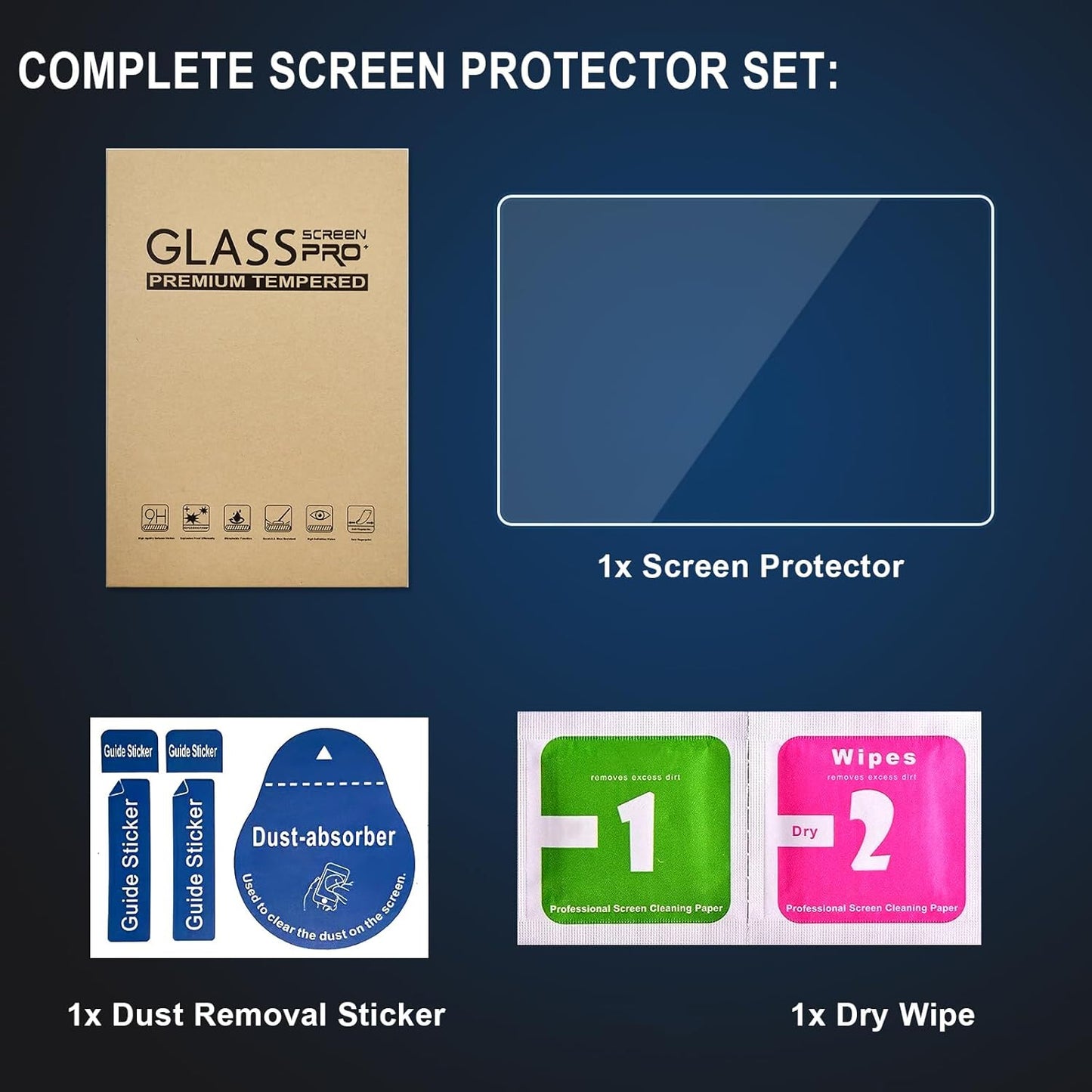 JMREOIMS X431 CRP919E, CRP919X, Tempered Glass Screen Protector for LAUNCH Elite with Full Installation Tools
