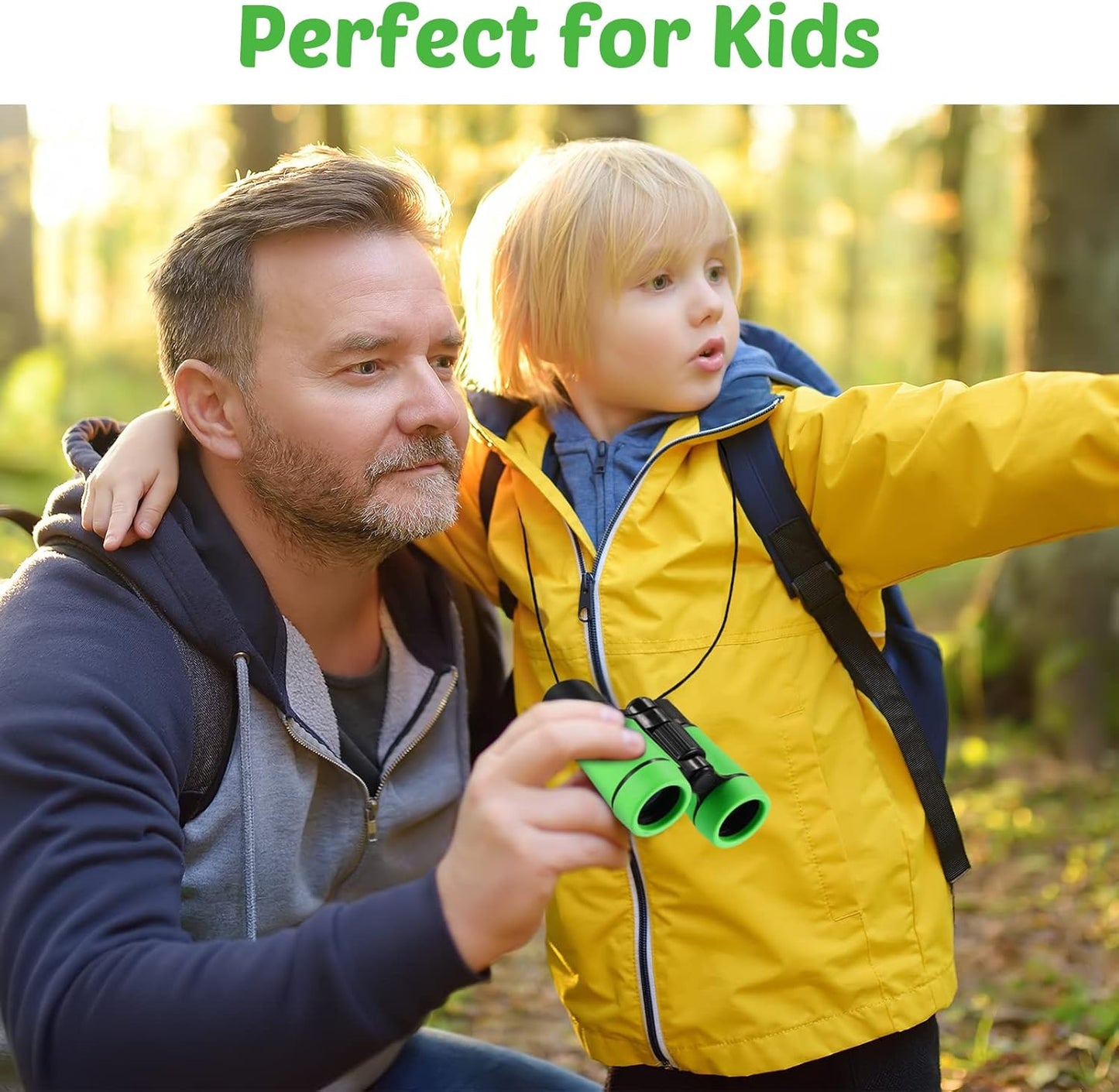Yunsailing 9 Pack Kids Binoculars, Shockproof Compact Binoculars for Kids, Folding Outdoor Explorer Toy for Bird