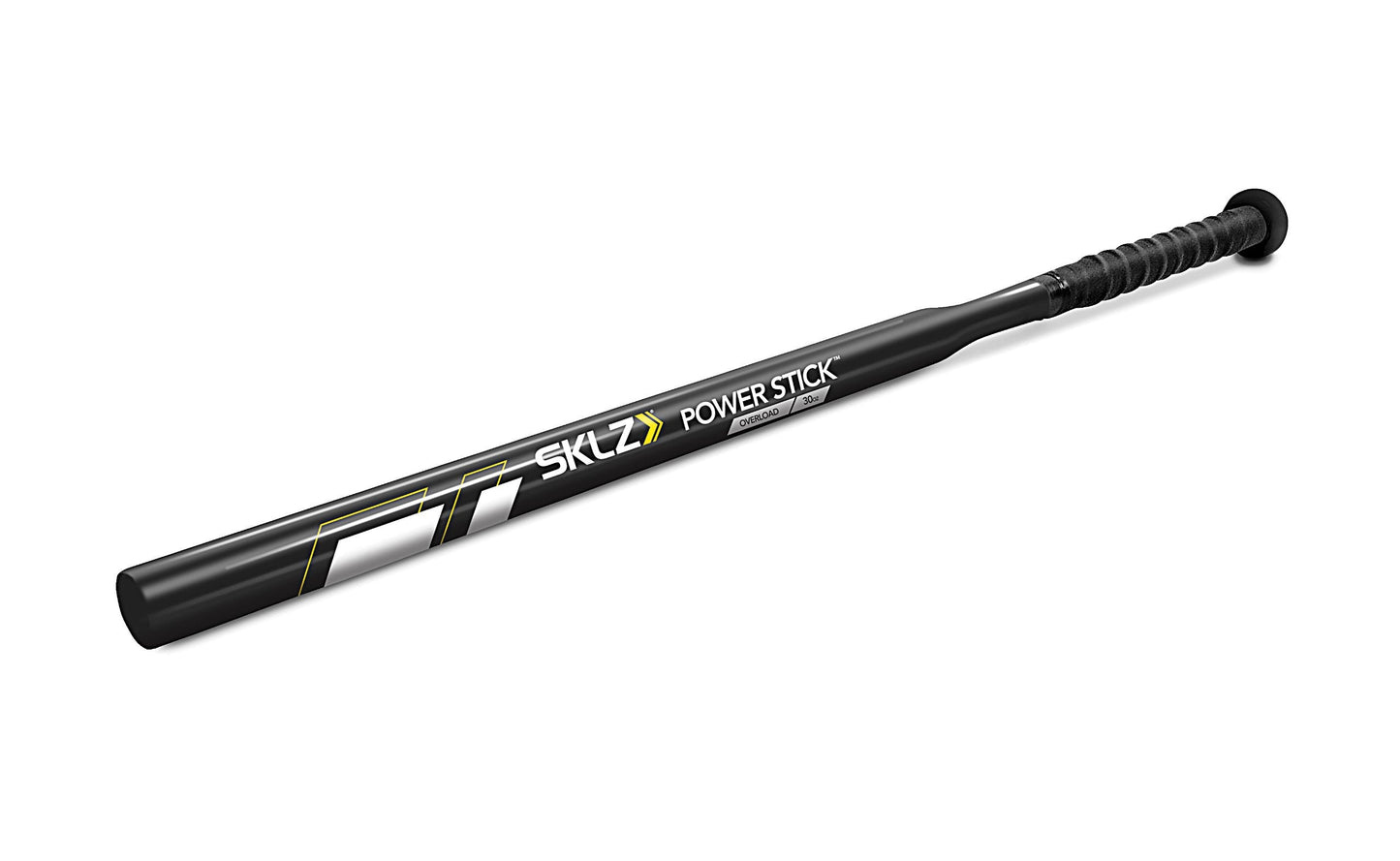 SKLZ Power Stick Baseball and Softball Training Bat for Strength, 30 Inch, 30 Ounce, Black/Yellow