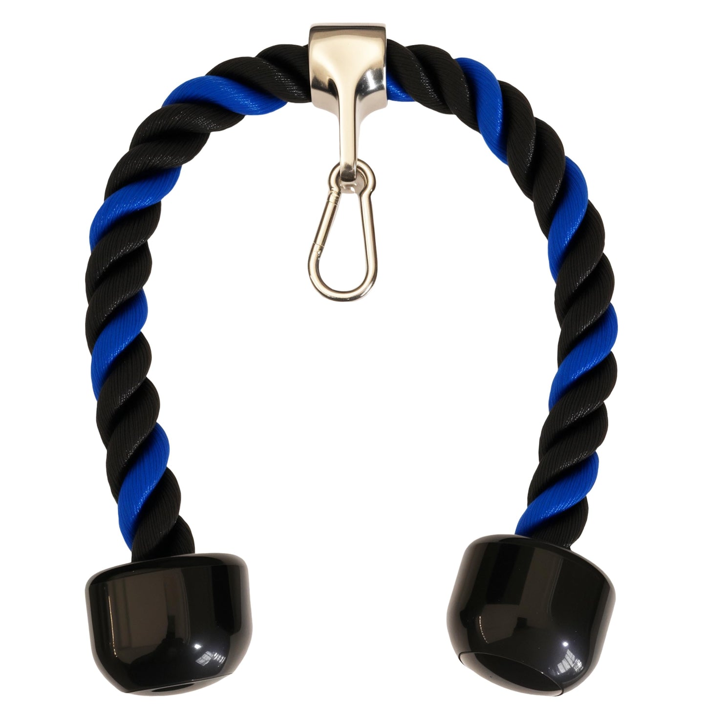 qibylift Tricep Rope Cable Attachments Cable Machine Accessories for Home Gym, 27 Inch Tricep Rope For Pulley System Attachment, LAT Pull Down, Weight Fitness With Pulldown Grips (Blue&Black)