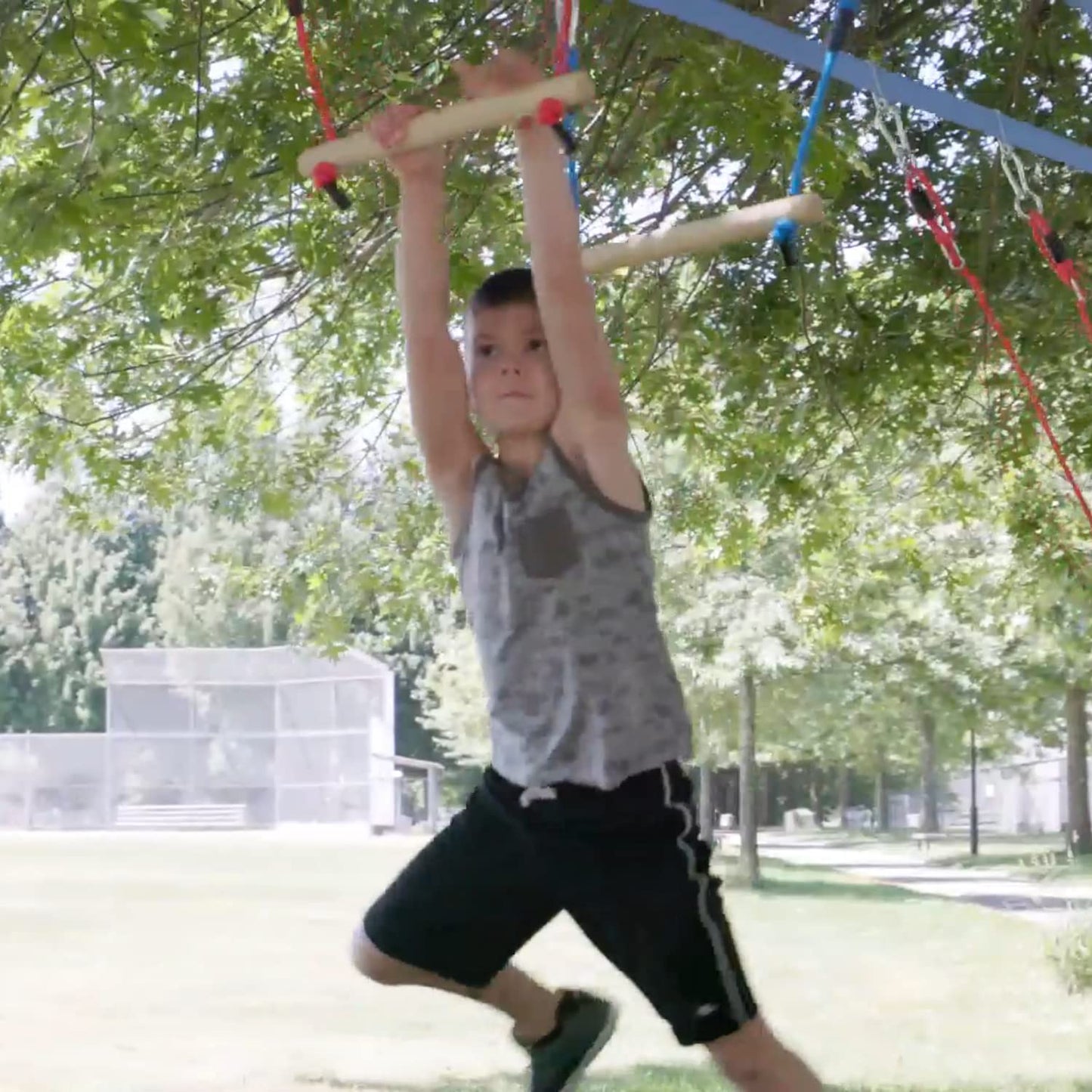 Lily's Things Monkey Bars for Kids(2 Pack) | Ninja Slackline Accessories for Slackline Obstacle Course | Monkey Bars for Backyard | Attachments to Most Any Home Playground Equipment Sets