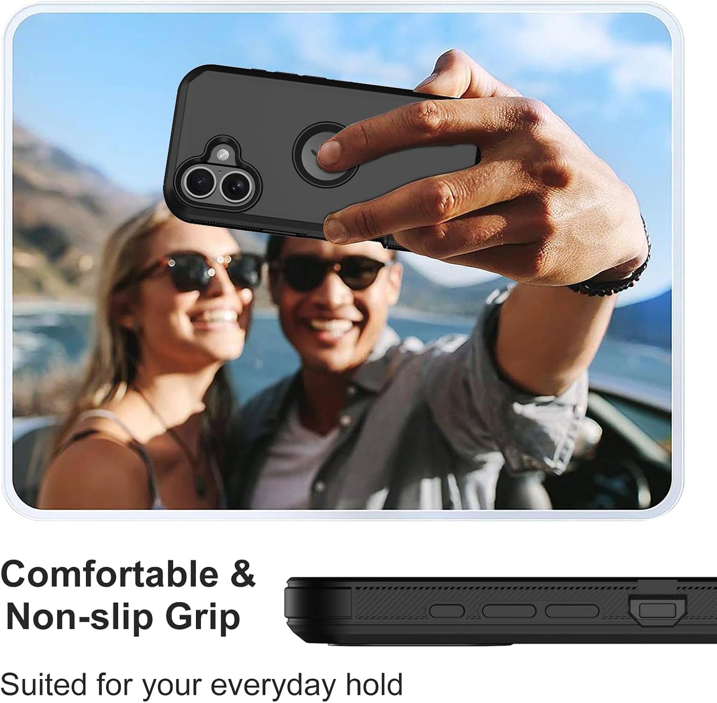 Aimoll-88 16 2 3 16 for iPhone Case, with Screen Protector Heavy Duty Drop Protection, Full Body Layer Rugged