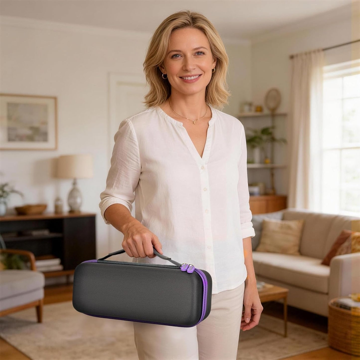 PAIYULE Portable Steamer Travel Case - Organized Storage Bag for DRFLASH Handheld Steamer, Dark Gray