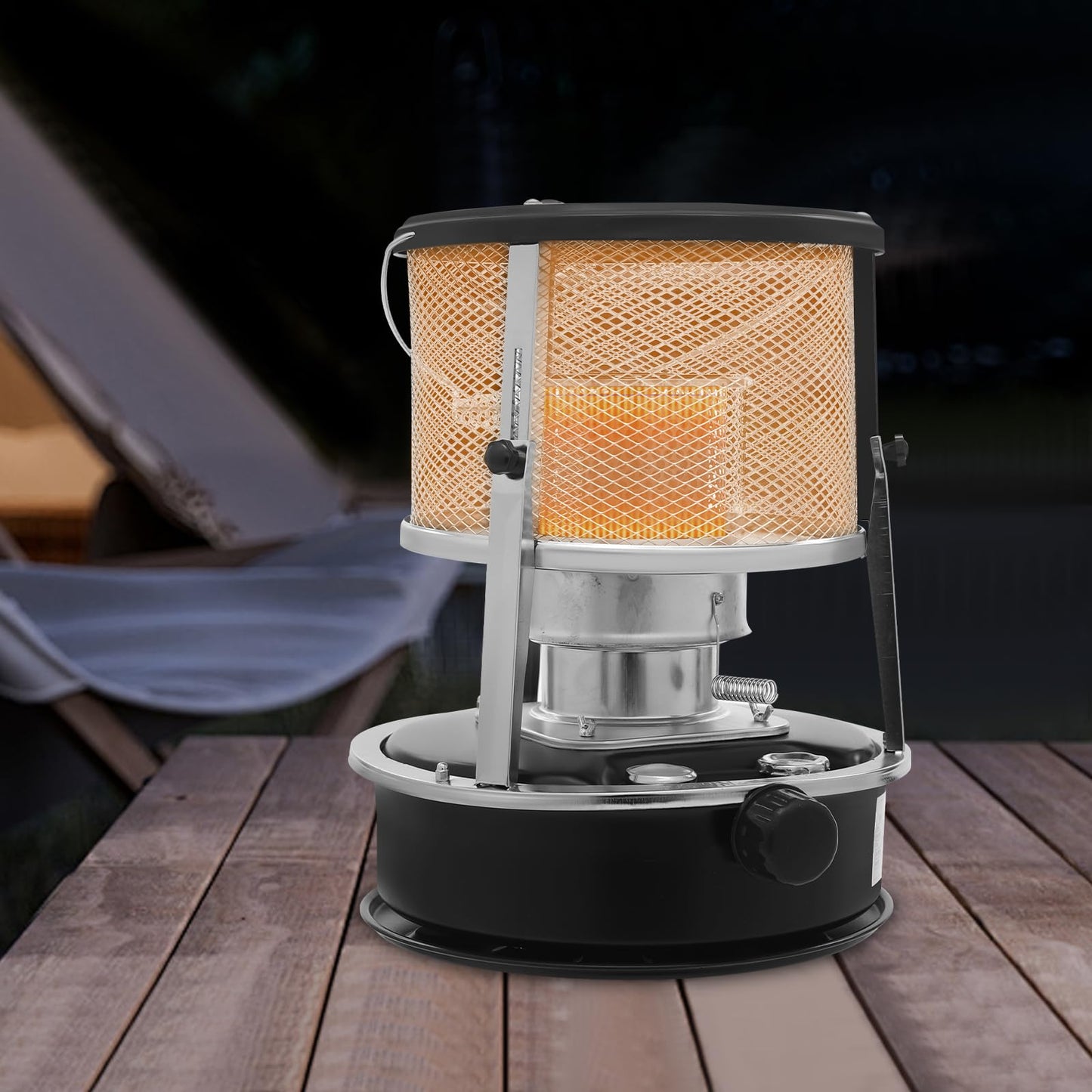 9000 BTU Portable Kerosene Heater, 2600W Lightweight Kerosene Stove for Indoor & Outdoor Use, Non Electric Heater for Survival Emergency, Fishing, Hunting, Hiking