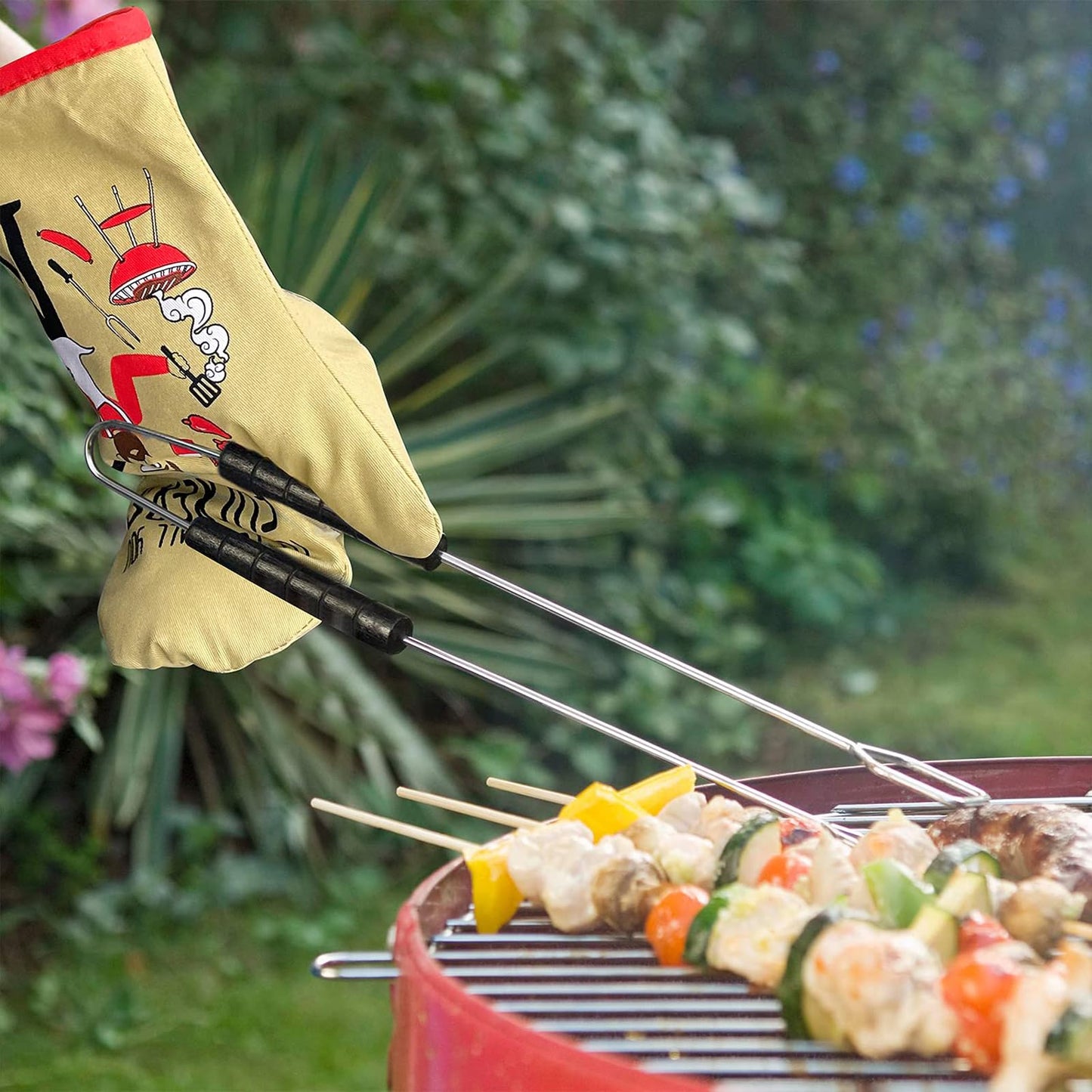 Miracu Funny Oven Mitts, Presents for Chefs, Cooking Gadgets, BBQ Oven Mitt, Unique Gifts for Cooks Dad Brother Him, Manly Fathers Day, Housewarming Grilling Kitchen Chef Gifts for Men Who Cook Grill