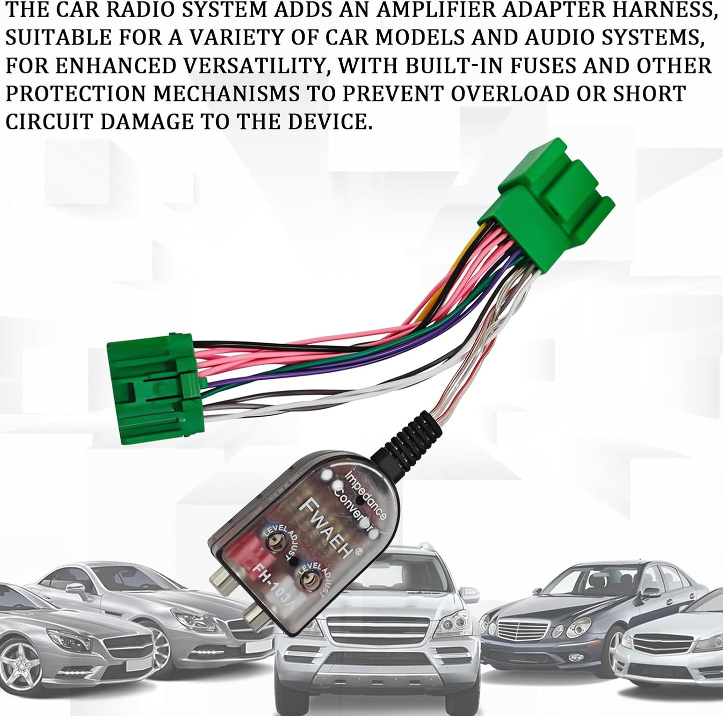 SamWinGear 1500 2500 3500HD Radio Stereo Wiring Harness Add A Subwoofer Amplifier Adapter for Radio System for GM Chevy