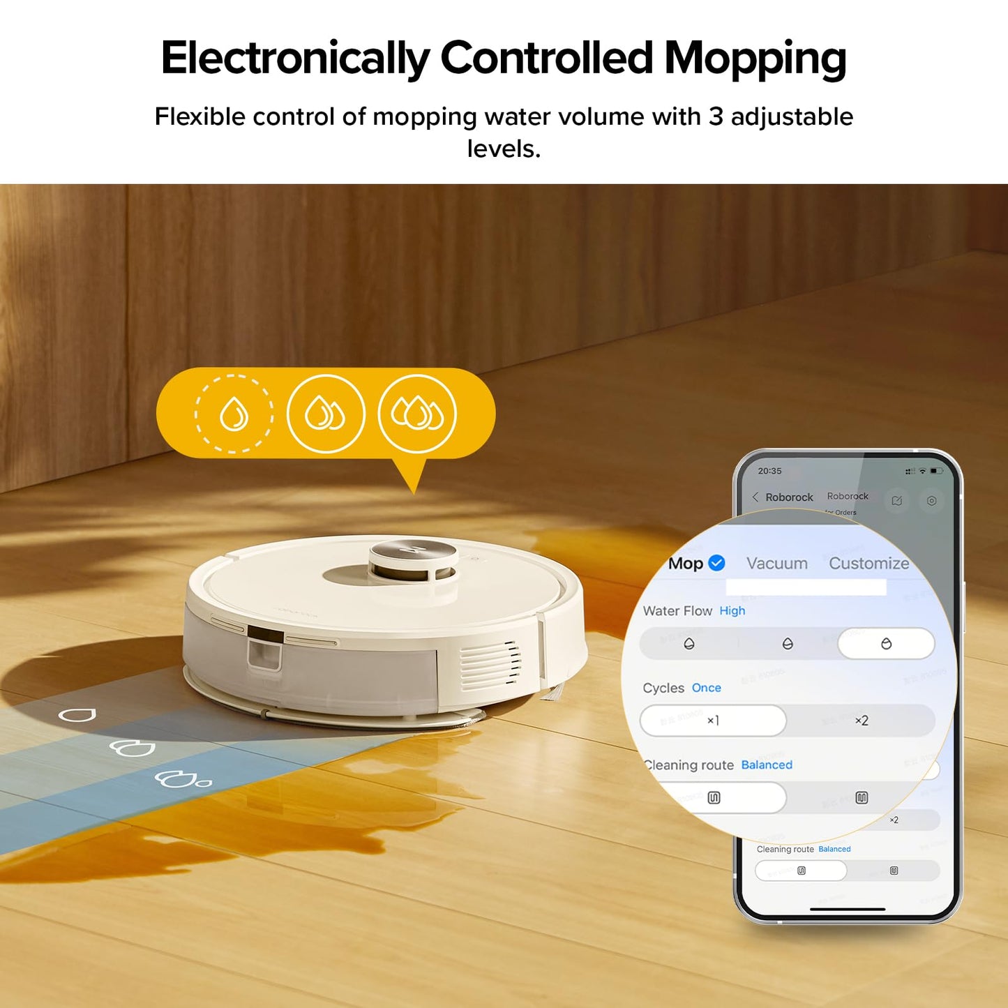 roborock Q7 M5+ Robot Vacuum and Mop, Upgraded from Q5 Max+, Up to 7-9 Weeks Self-Empty, 10000Pa Suction, Dual Anti-Tangle System for Pet Hair & Carpet, PreciSense LiDAR Navigation, App Control, White
