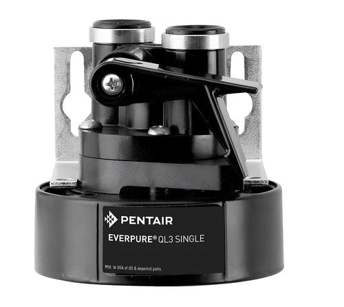 Everpure EV925831 QL3 Water Filter Head Assembly with Shut Off Valve and Bracket