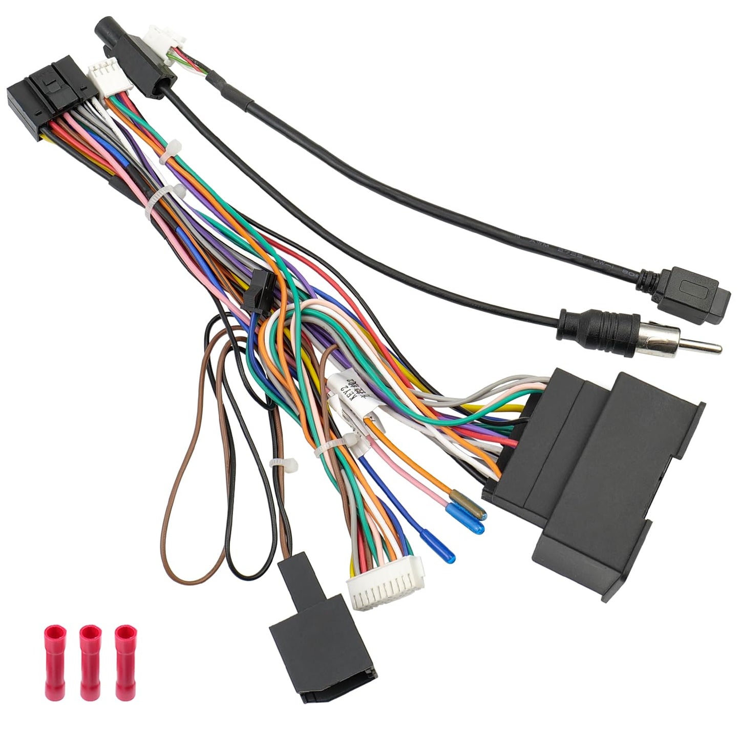 44Pin Orlando,16Pin Radio Wiring Harness Kit Replacement for Chevrolet Malibu Trax Cruze Aveo ISO Android Stereo
