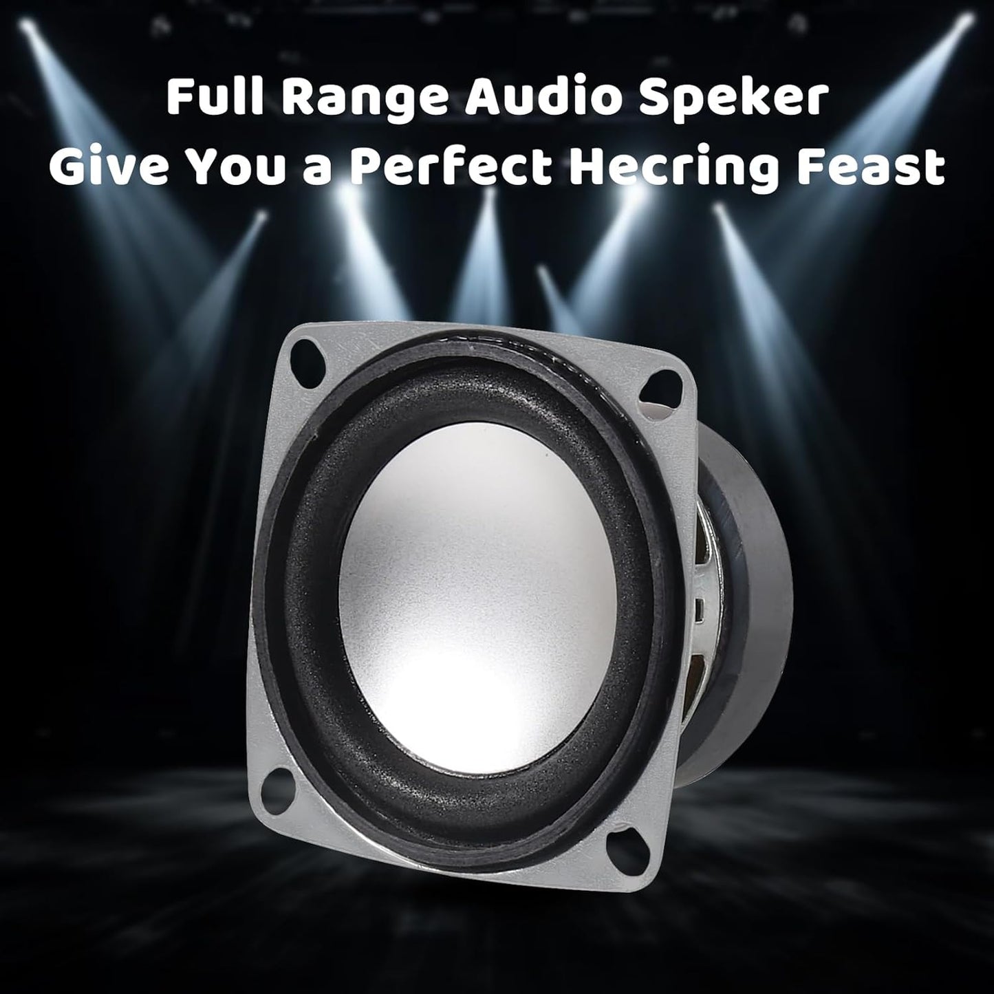 DWEII 6Pcs 2" 4Ohm 3W Full Range Audio Speaker Stereo Woofer Loudspeaker