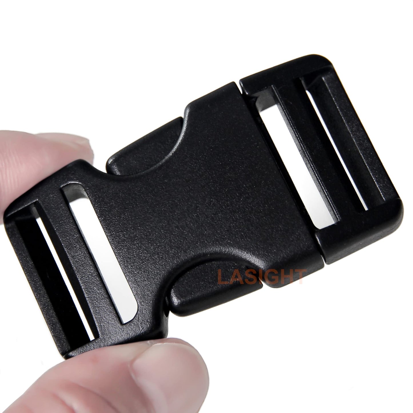 LASIGHT Buckles for 1 inch Wide Webbing Straps: Quick Side Release Buckle 10 set and Tri-Glide Slide 20 pcs Fit 1" Nylon Web Belt, Plastic Snap Fastener Clip Heavy Duty Replacement Dual Adjustable