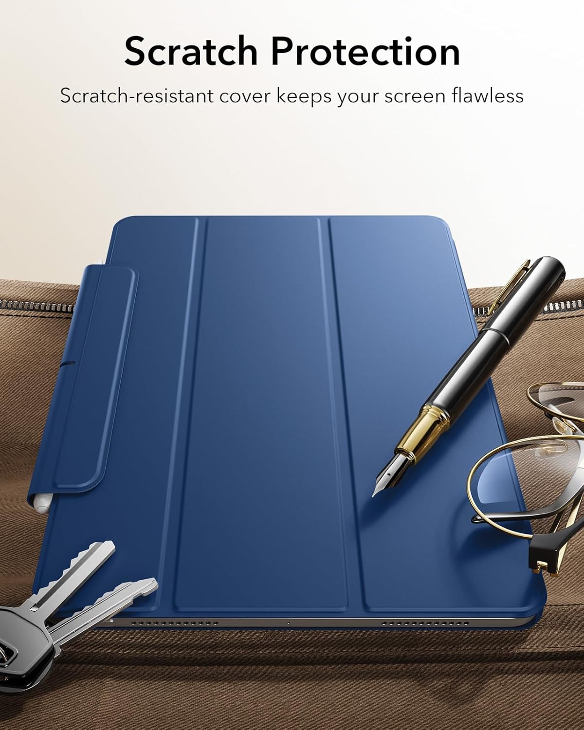 ESR 13 Inch M4/M3/M2 (2026/2025/2024), 12.9 for iPad Air Case iPad Pro Case, Powerful Magnetic Attachment, Slim Trifold