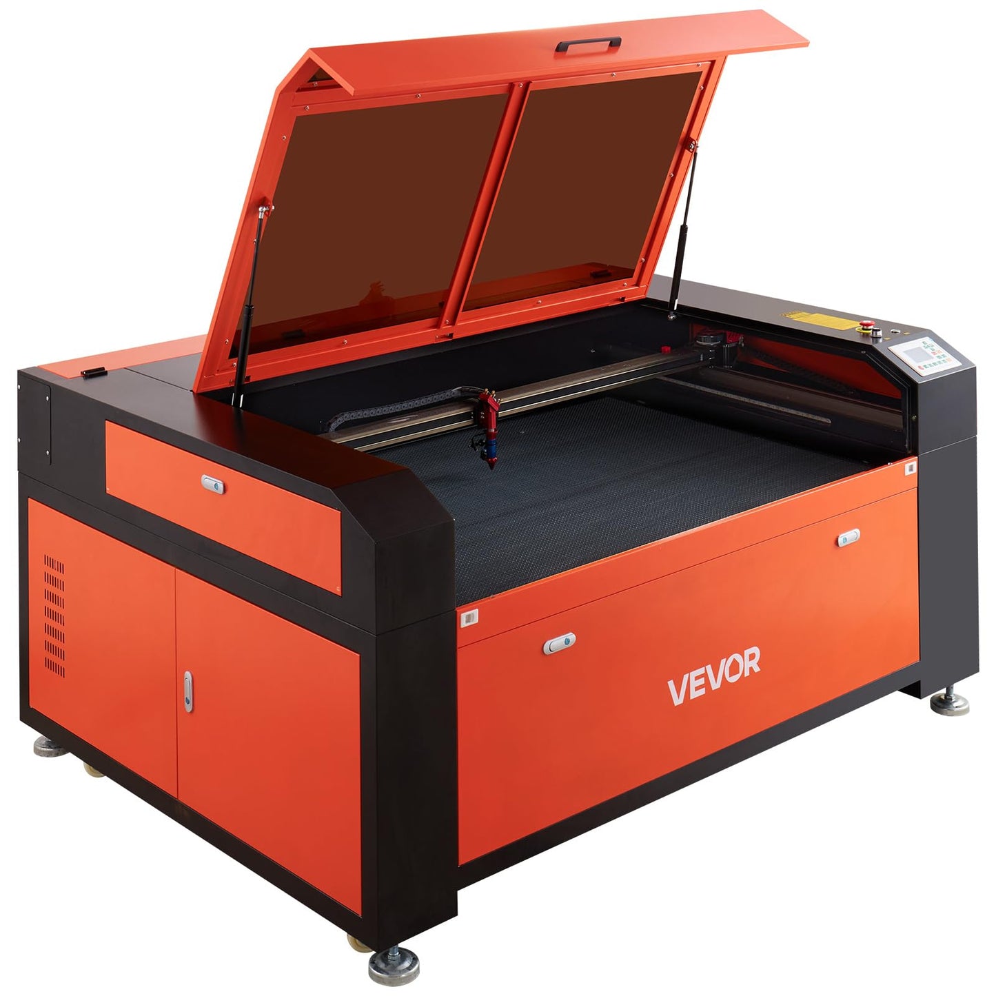 VEVOR 130W CO2 Laser Engraver, 55 x 35 in CO2 Laser Engraver Cutter Machine with Water Chiller 2 Way Pass Air Assist 1200 mm/s Speed, Autofocus Engraving Cutting Machine for Wood Acrylic Glass