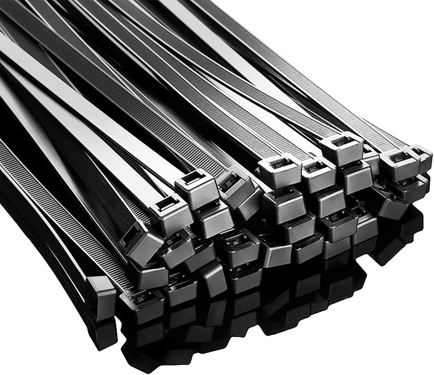 GAIIAN 24 inch, 200 lbs 50 Pack, Long Zip Ties Heavy Duty Large Zip Ties with Tensile Strength, Big Cable Ties, Black