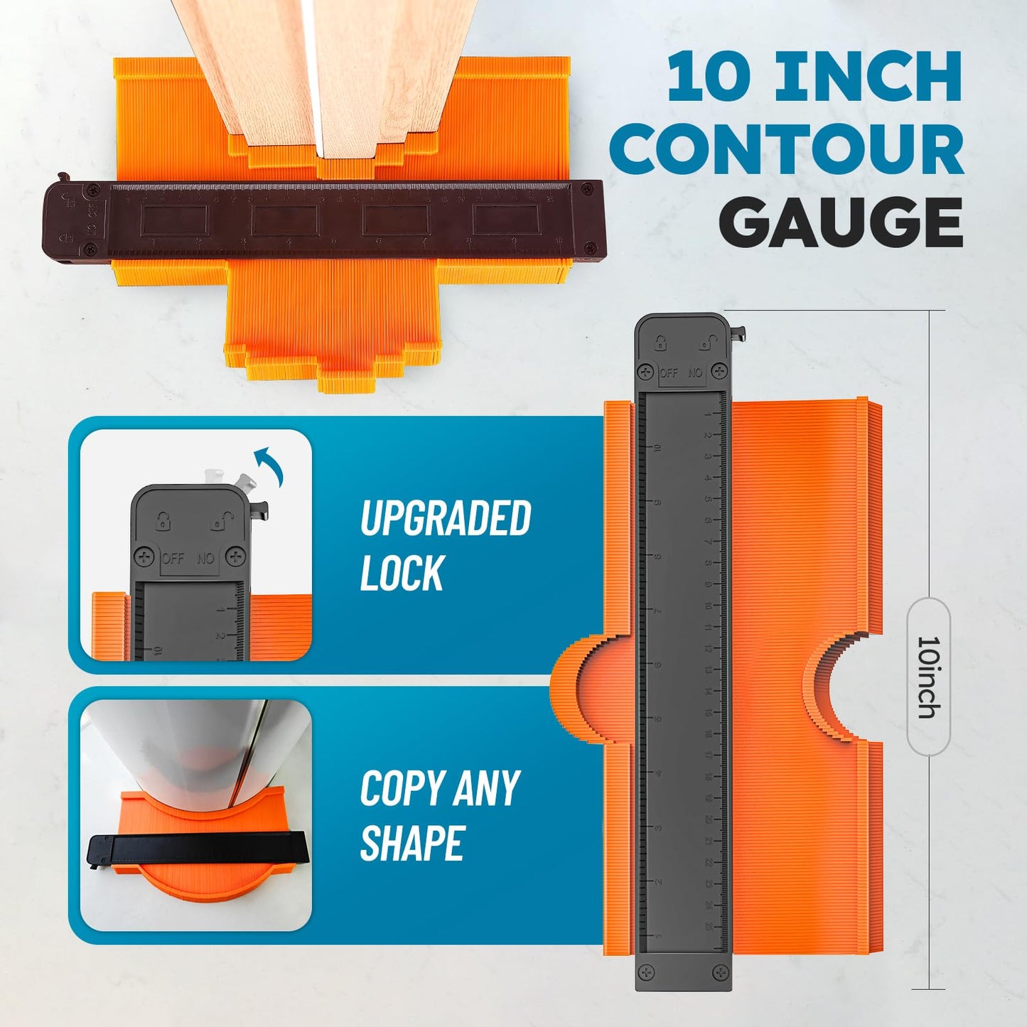 17mm Heavy Laminate Floor Cutter+ Floor Kit,13โ Vinyl Plank Cutter with Wheel โ Just 1 Step Meet Angle&Length Cutting, Flooring Tools - Cuts Laminate Floor, Engineer Wood, LVP/T, VCT, SPC, WPC