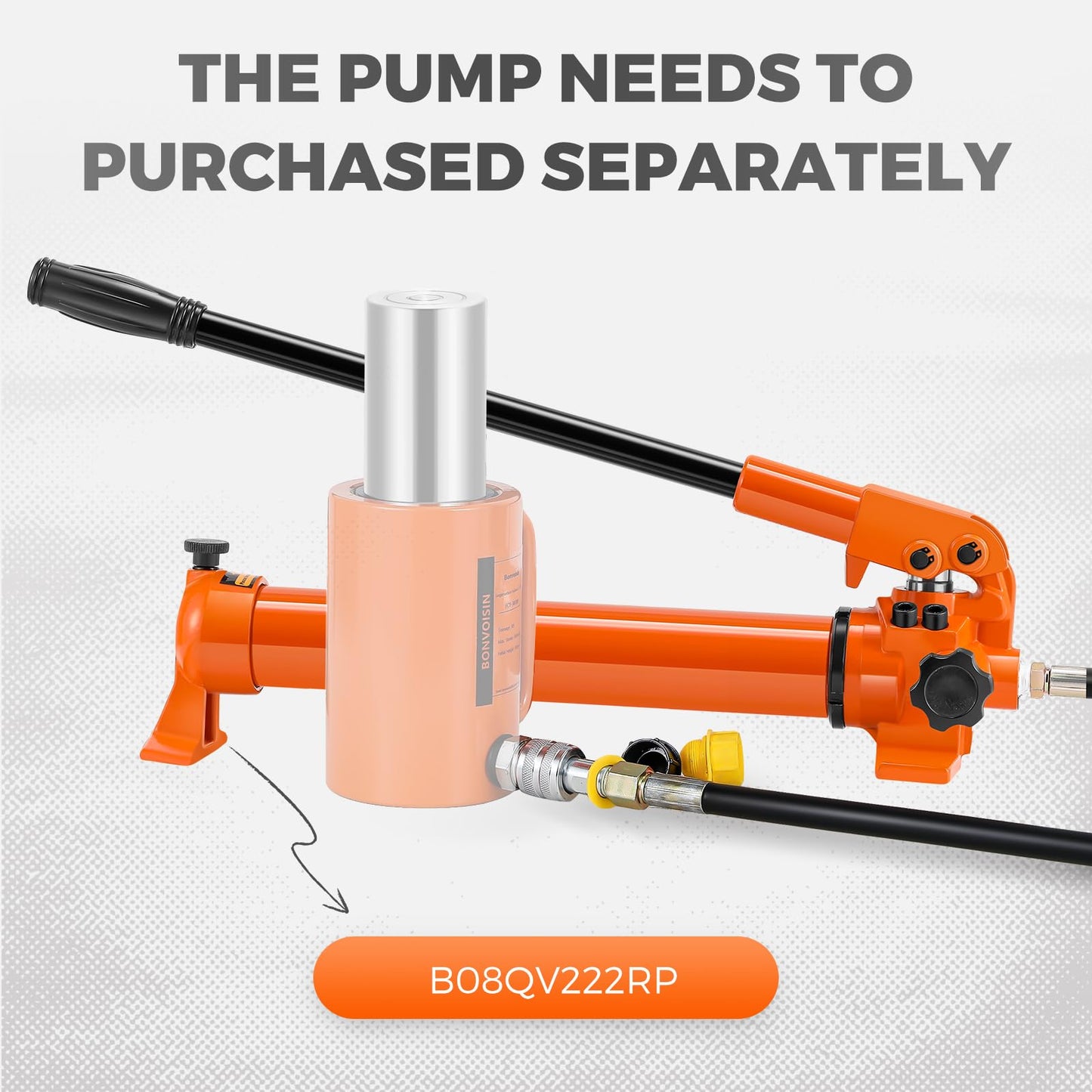 Bonvoisin Hydraulic Ram Cylinder 30T Hydraulic Cylinder Jack Porta Power Ram 4" Stroke Single Acting Lifting Cylinders for Machinery Shipbuilding