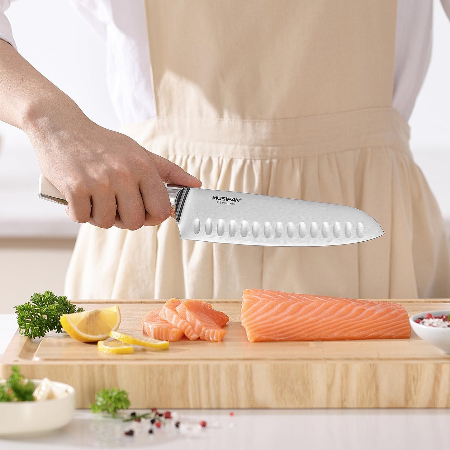 Musifan 3-Piece Chef Knife Set, Professional Ultra Sharp Kitchen Knives For Cooking High Carbon Stainless Steel, With Ergonomic Handle Design (three)