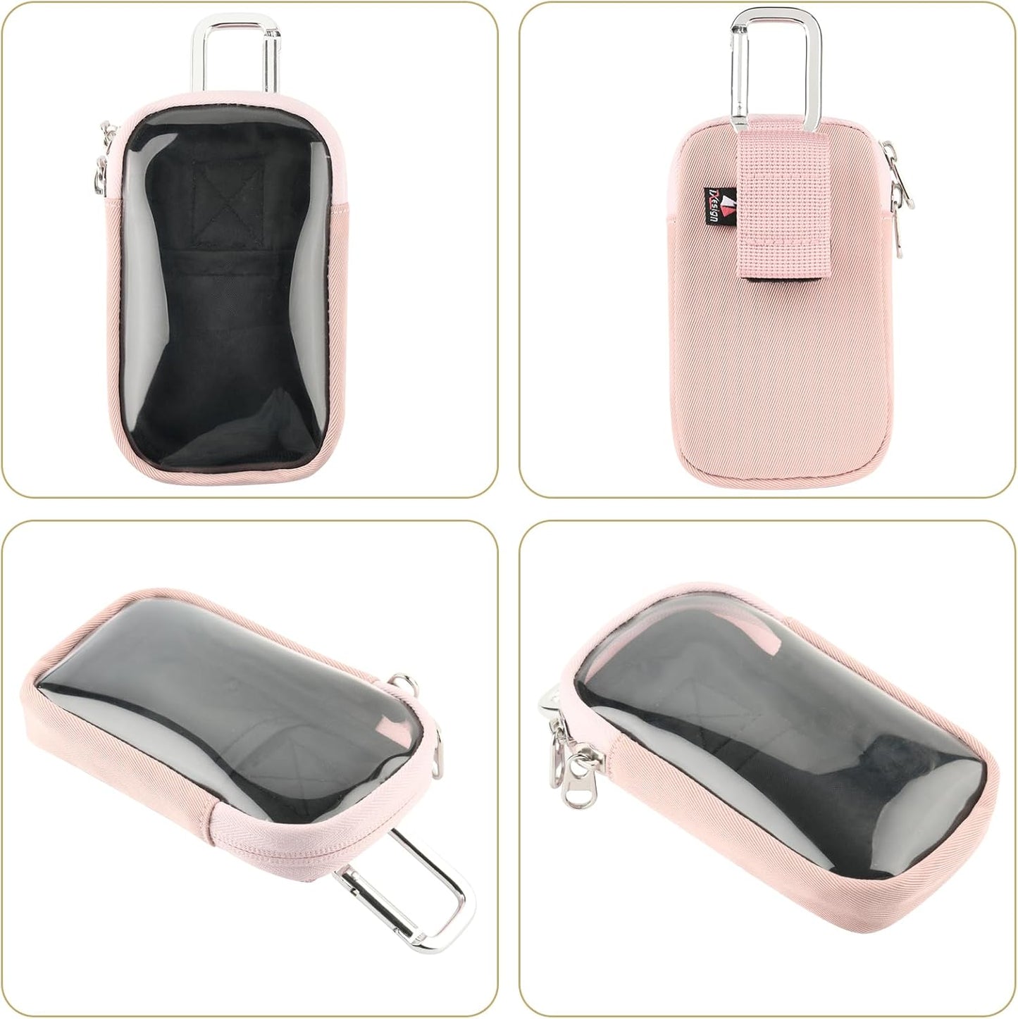 TXEsign MP3 MP4 4" MP3 MP4 (1 Pack) Player Case Bag with Clear Window Travel Carrying Case for Touch Screen Player Case