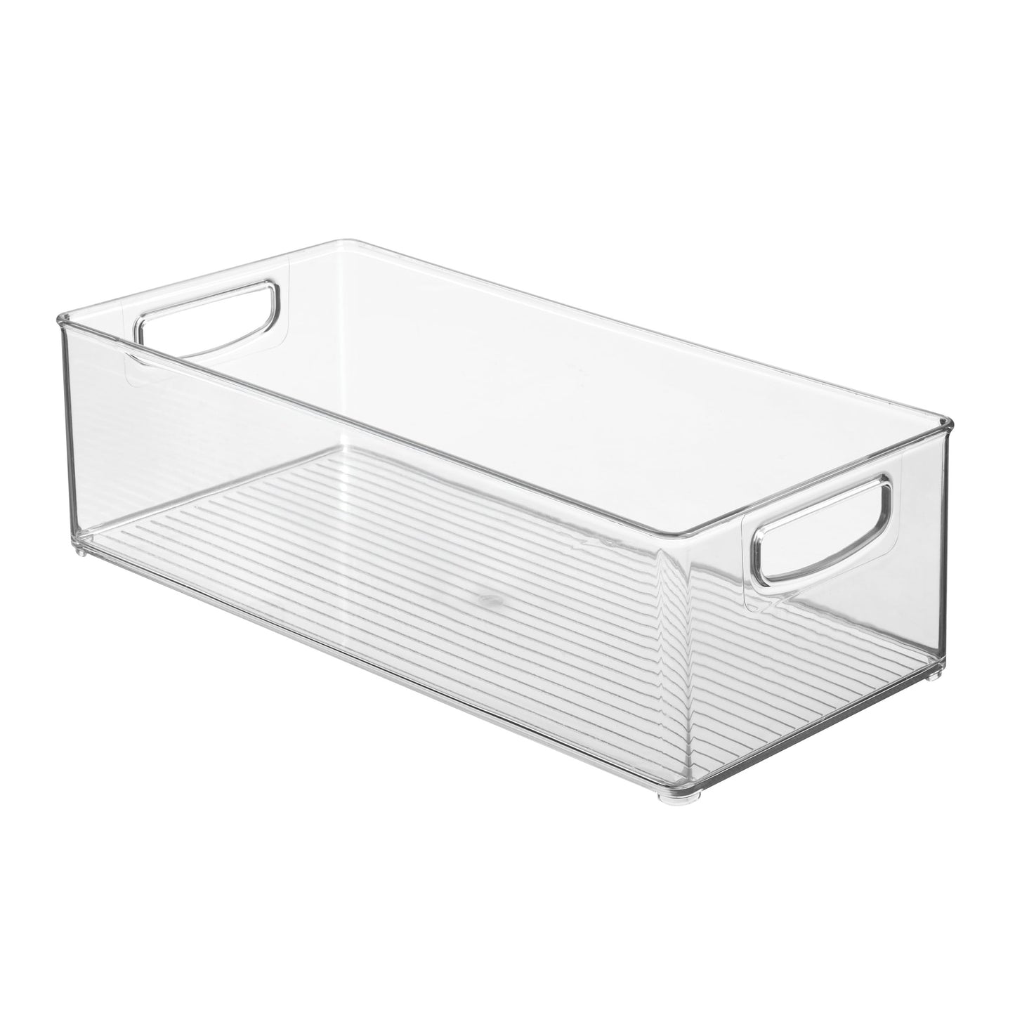 iDesign Stackable Storage Bin - Organizer Bin for Kitchen and Pantry, Clear, Made in USA