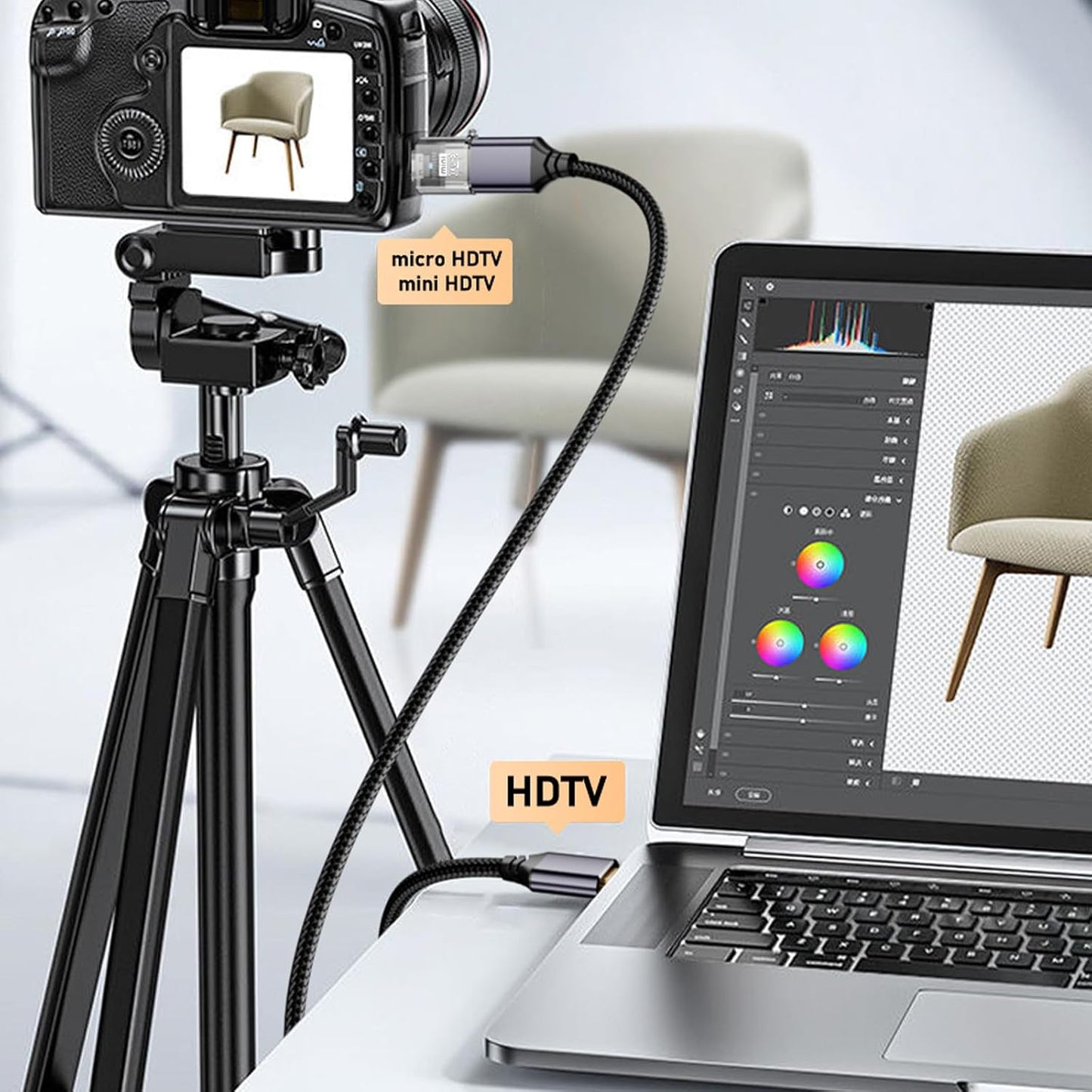 Shinycome 8K Portable HDTV Adapter Shock Resistance Travel Use Entertainment Compactly HDTV Video Converter