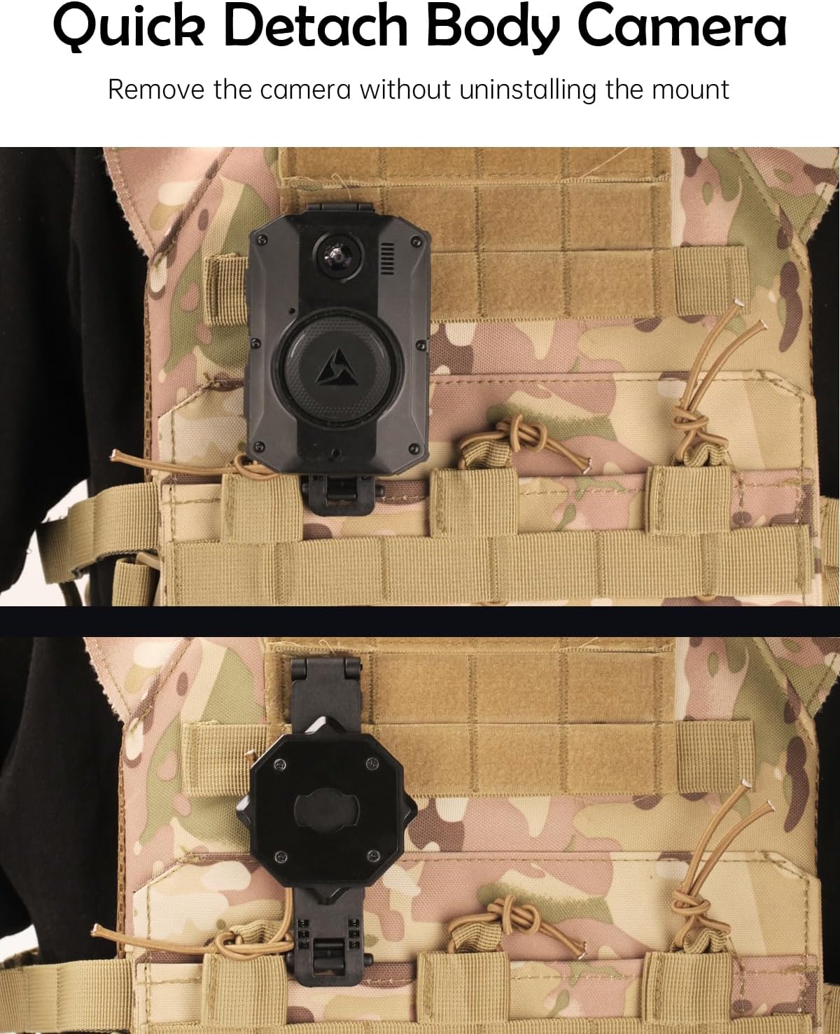 WEIGUZC 2/3/4 Molle Camera Mount Compatible with Axon Taser Body Camera - Lightweight Aluminum Molle Holder
