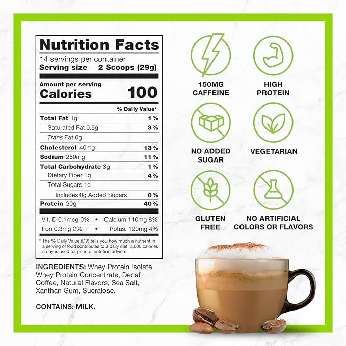 CHIKE Decaf Cappuccino Protein Coffee