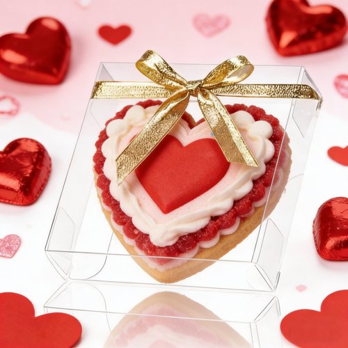JCXGRVC 30 Pack 4x4x1.2inch Clear Single Cookies Boxes with Full Window Macaron Boxes Browines boxes Small Treat Boxes Candy Boxes Mini Pie Boxes for Wedding Birthday Party