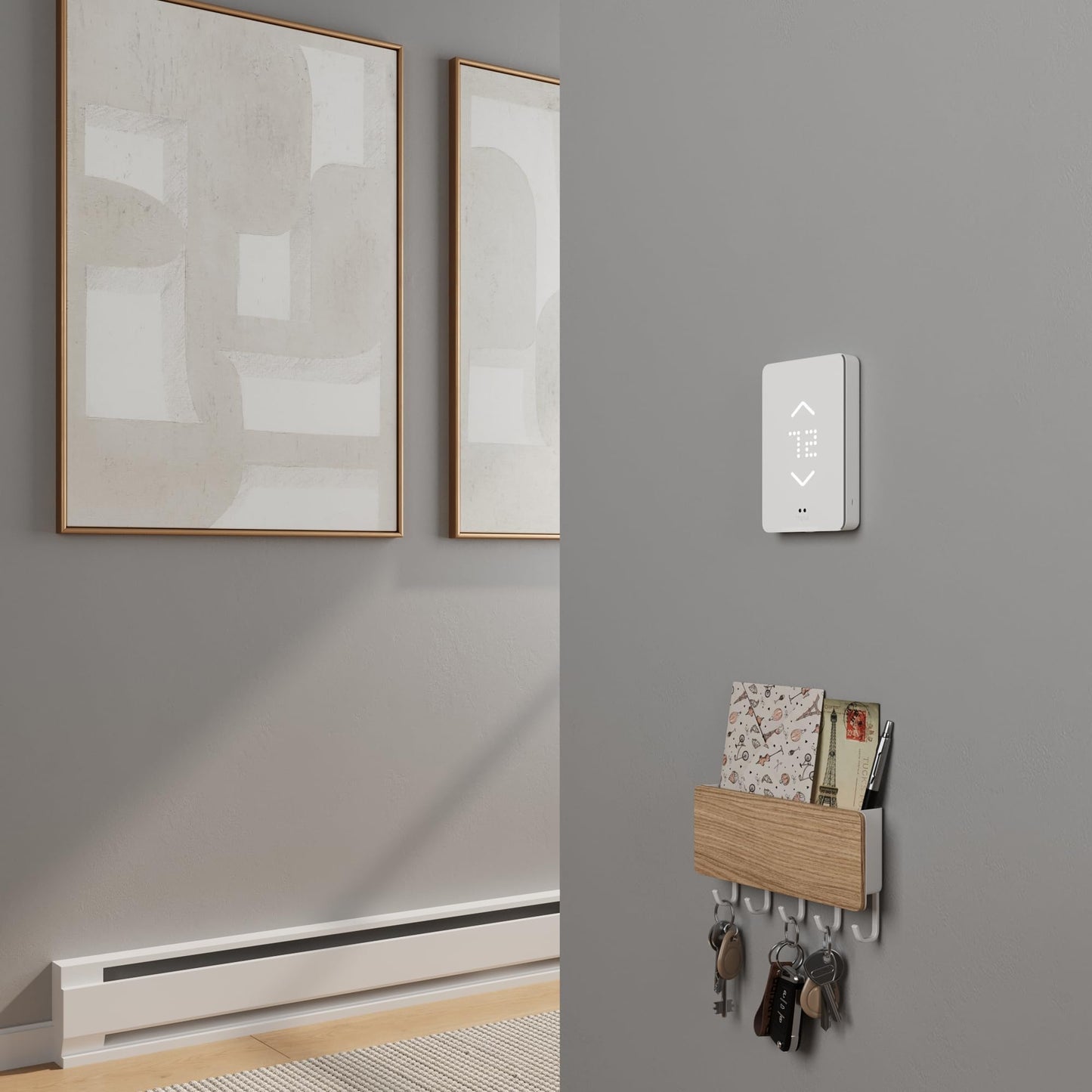 Mysa Smart Thermostat for Electric Baseboard Heaters 240V | Remote Control with 100% Free APP | Easy Install | HomeKit, Alexa, Google Home | Wi-Fi Programmable | Temp. & Humidity Alerts