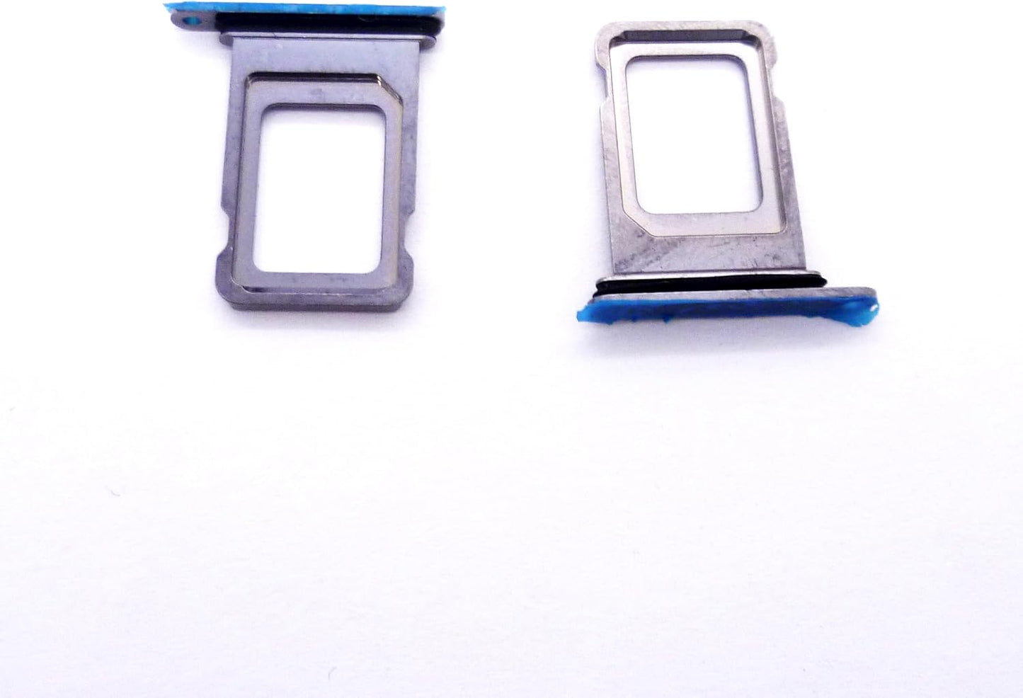2X 13 13 Single Sim Card Holder Slot SimCard Tray Replacement Compatible with iPhone Pro / Pro Max (Blue)
