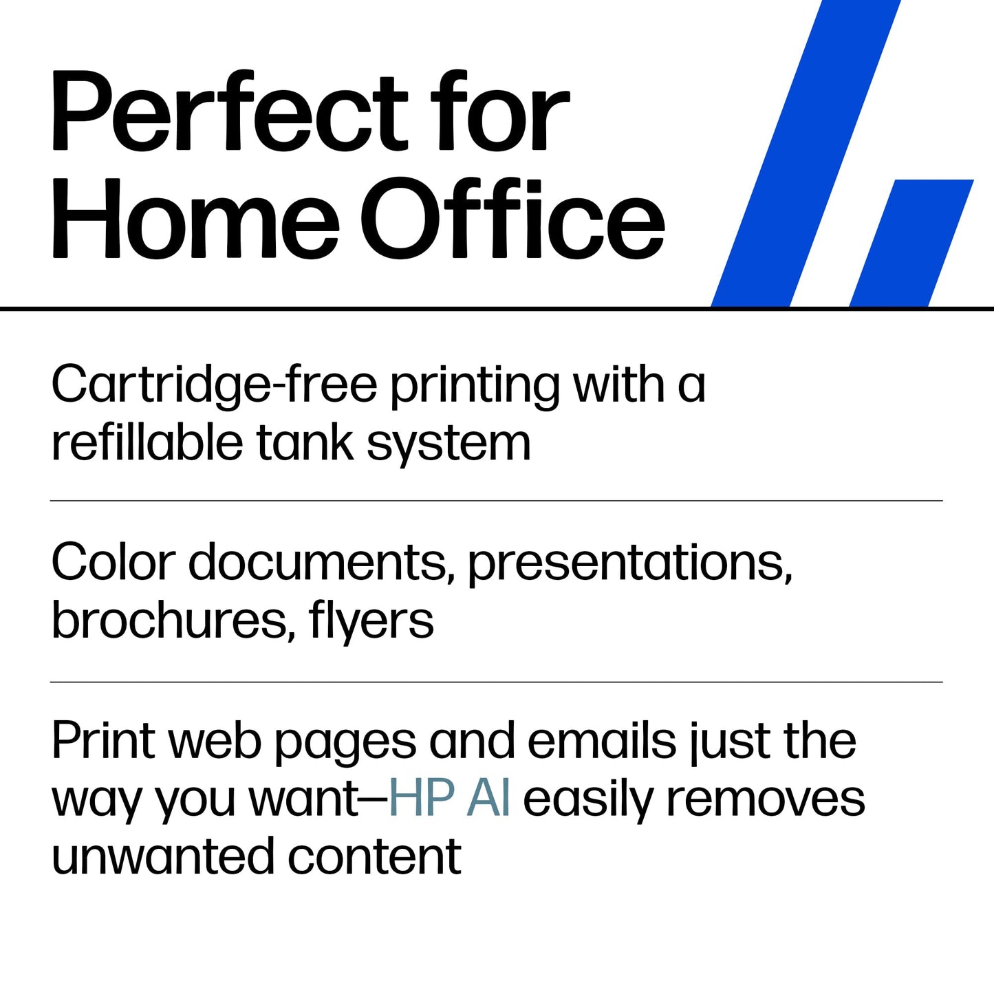 HP Smart Tank 7301 Wireless All-in-One Ink Tank Printer, Scanner, Copier with 2 Years of Ink Included, Best-for-Home Office, Cartridge-Free Refillable, AI-Enabled (28B70A)