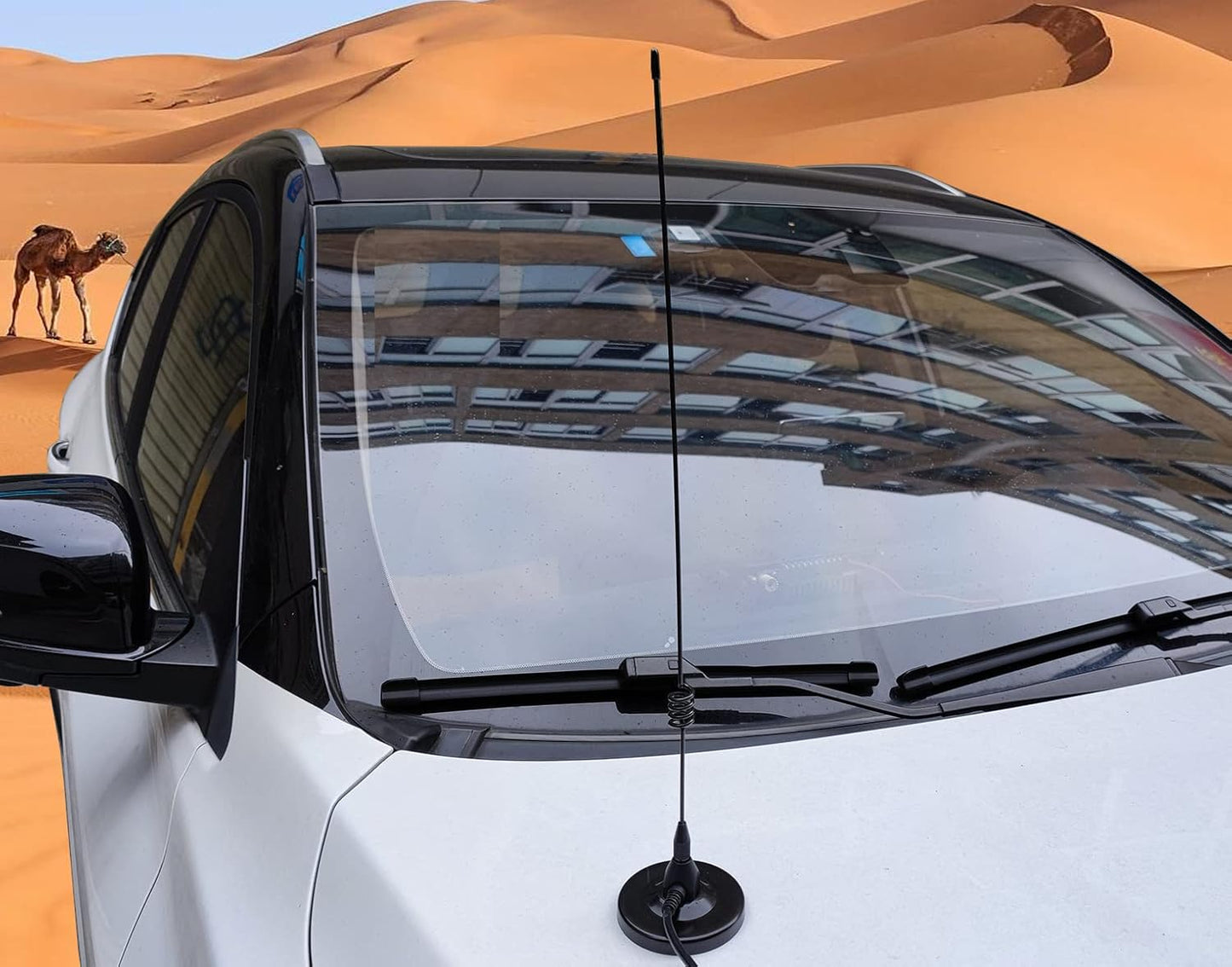 VFAN Dualband 2meter 70cm (137-149, 437-480 PL-259 10 RG58 Antenna Mobile VHF/UHF Ham Radio Mhz) Mag Mount Magnet Base