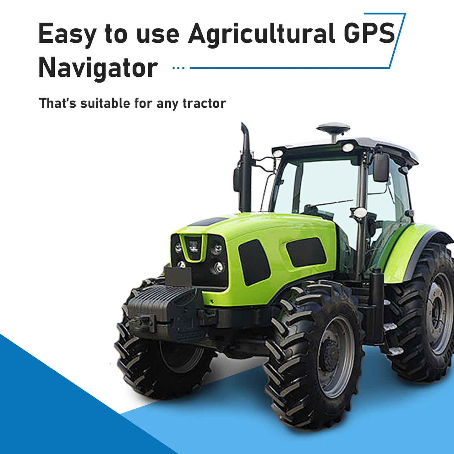 Tractor Guidance System with Precision AG Software, Android10 Tablet, 1-inch by CORS, 4-inch by PPP Connection, A-B line Guidance Compatible with Any Tractor CAT. John-Deere...JY100 Plus