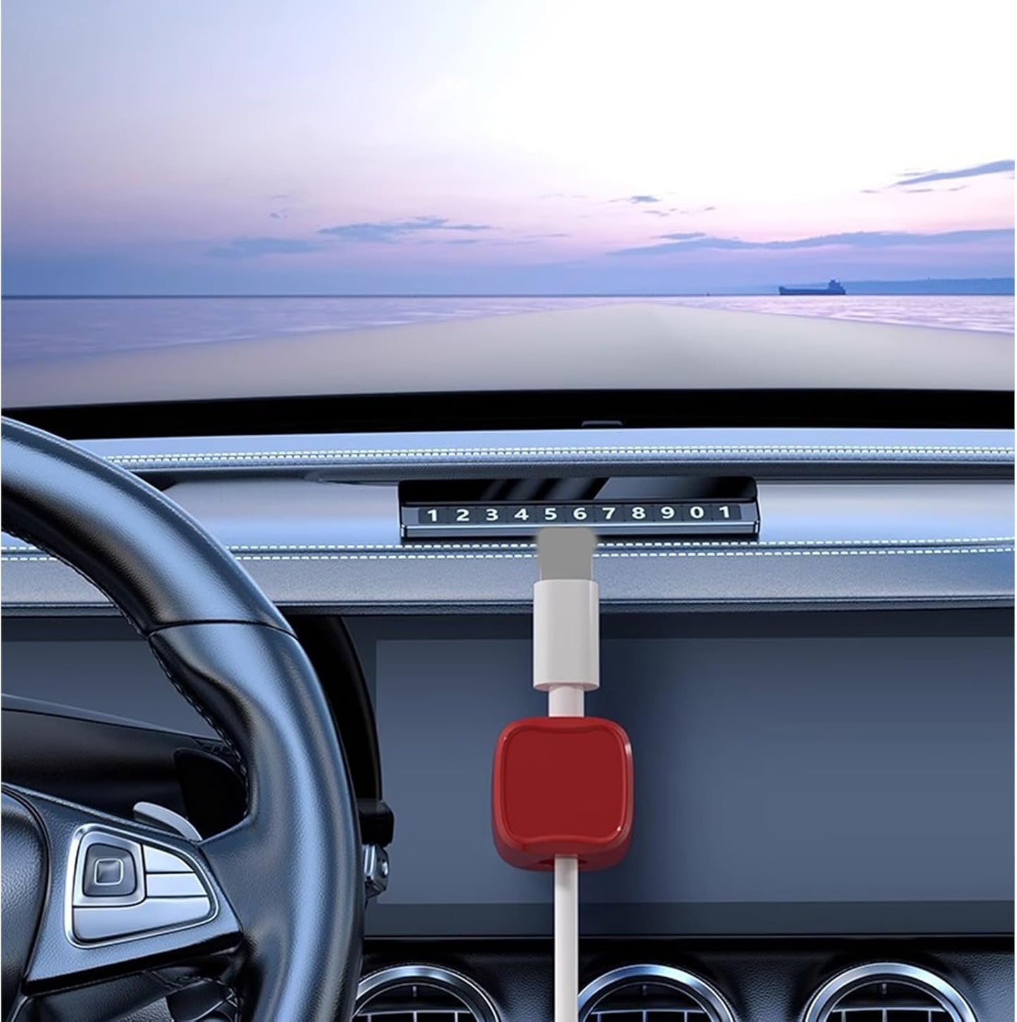 Arecobticy Cable Clip Cord Holder for Desk and Nightstands Organizers for Home Car Organizers