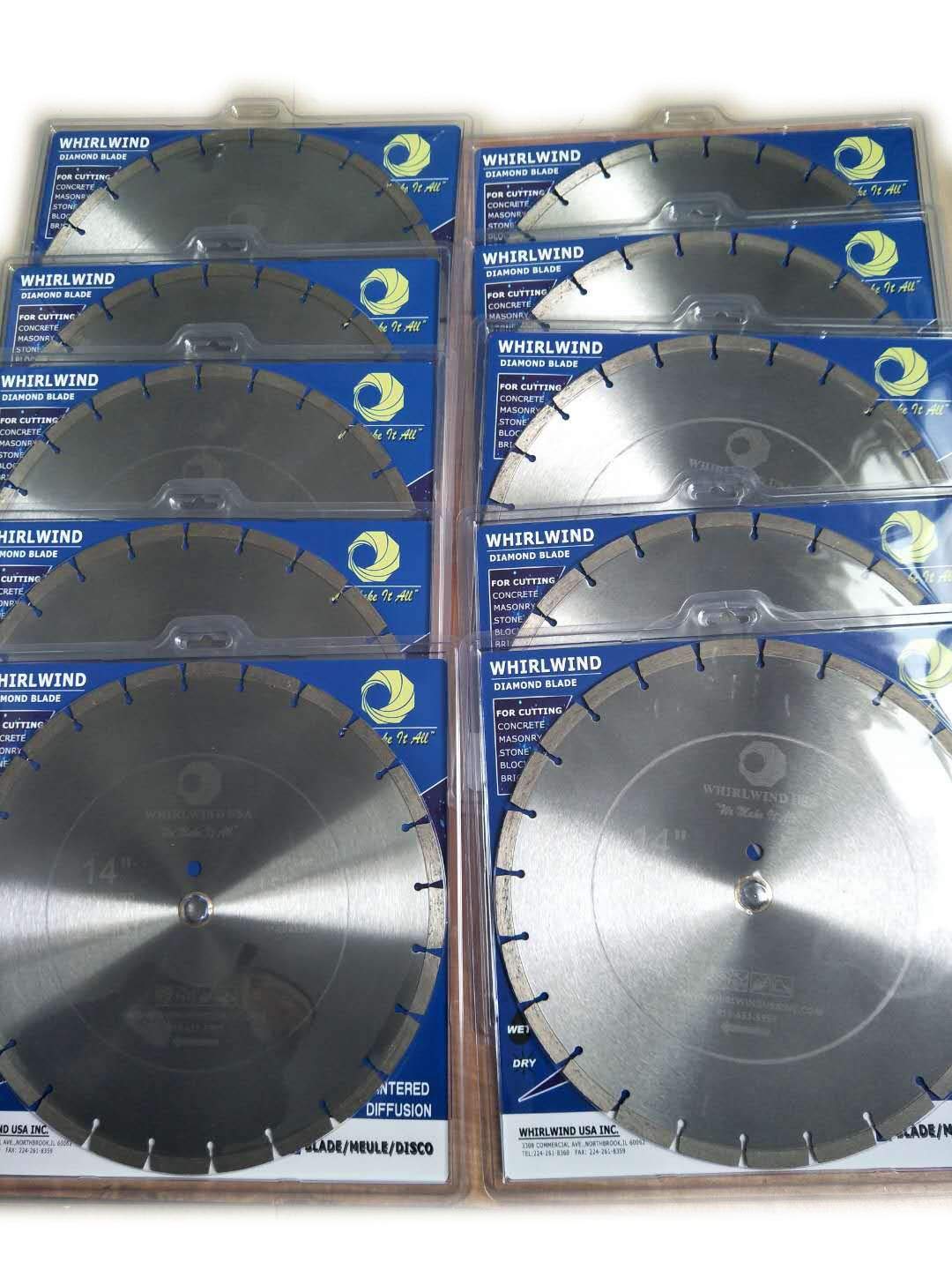 (10 Pack) 14 Inch Diamond Concrete Blade Dry or Wet Cutting Saw Blades for Masonry Brick Block Concrete Stone(14"-10PCS)