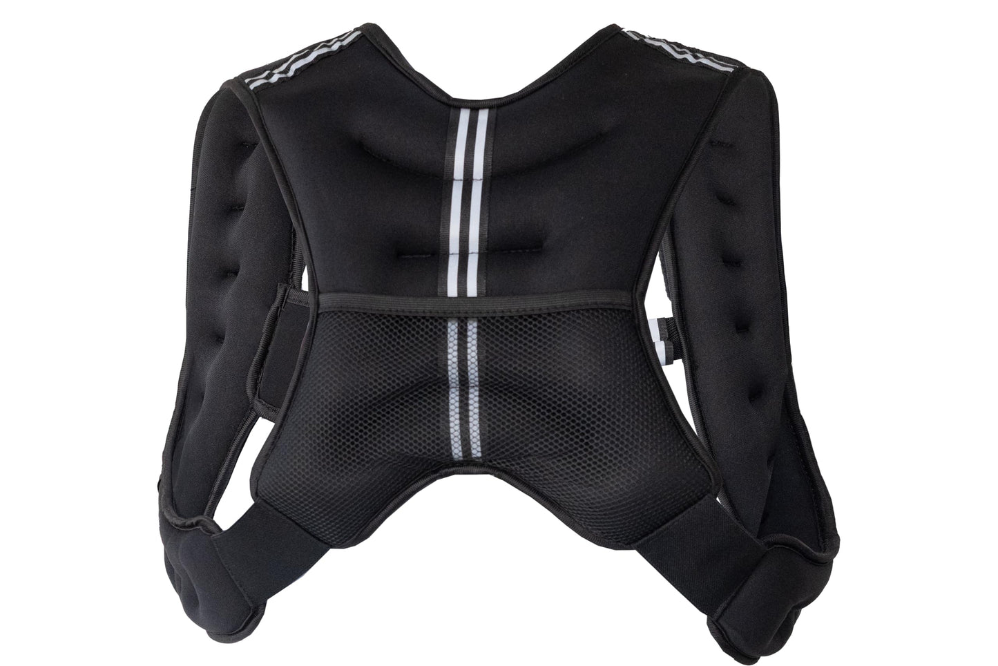 Roc Outdoors Weighted Vest W/ Rub-Free Technology for Woman and Men, 5lb/10lb/15lb/20lb/30lb Weight Vest with Reflective Stripe for Workout, Strength Training, Running, Walking, Fitness, Weight Training, Weight Loss, Weightlifting (Black, 5lb)