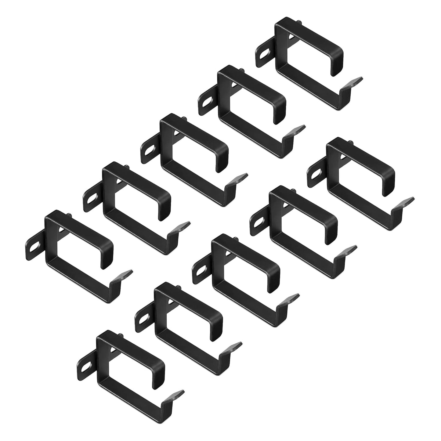 (10 Set kwmobile Server Rack Cable Management D-Ring Hooks Pieces) - Bracket Organizer Hook Mount for Network Patch