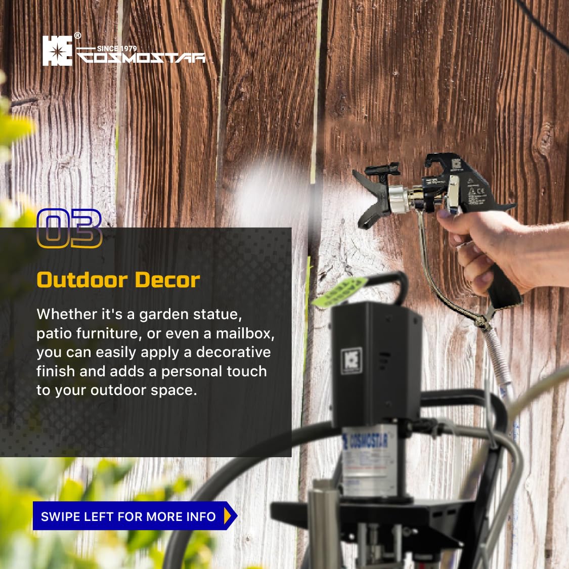 Cosmostar AX1450 23:1 Pneumatic Airless Sprayer, Airless Paint Sprays, Cart Mount Set with Airless Spray Gun, Spray Tips and High Pressure Paint Hose.…